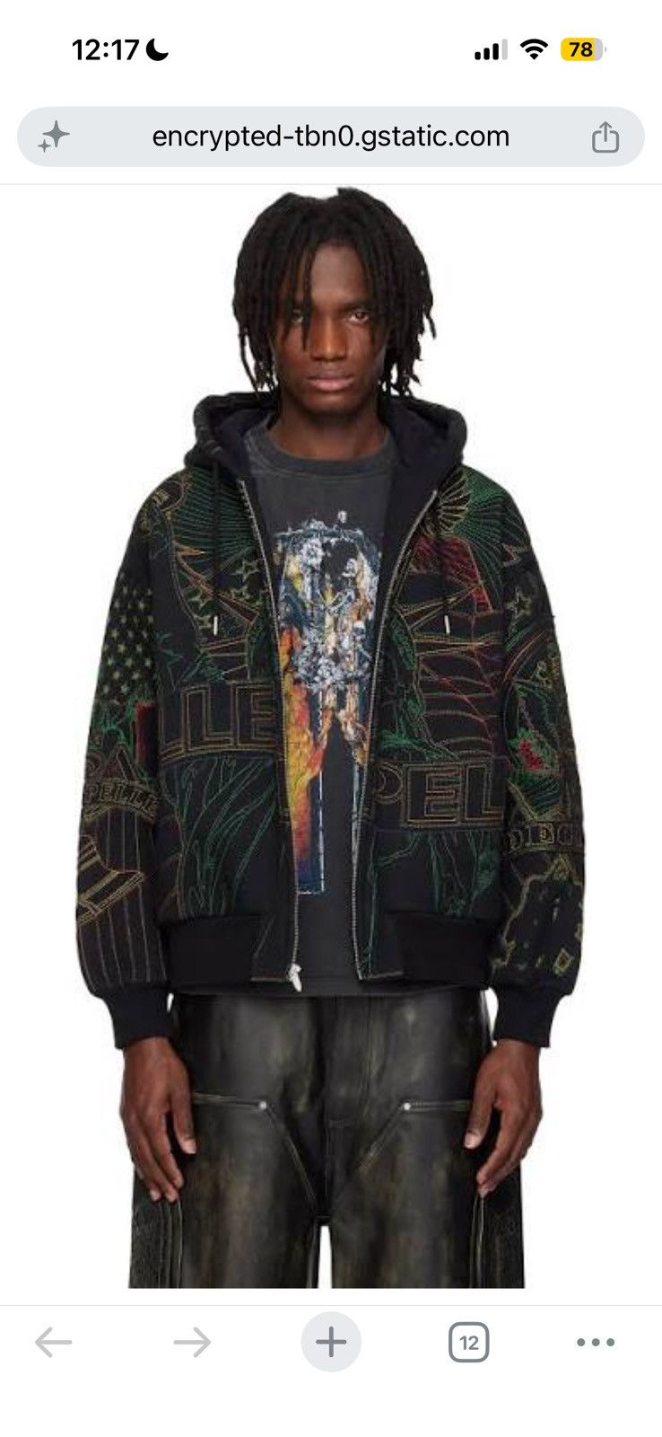 Pelle Pelle × Playboi Carti Pelle Pelle Opium Carti Bomber XS