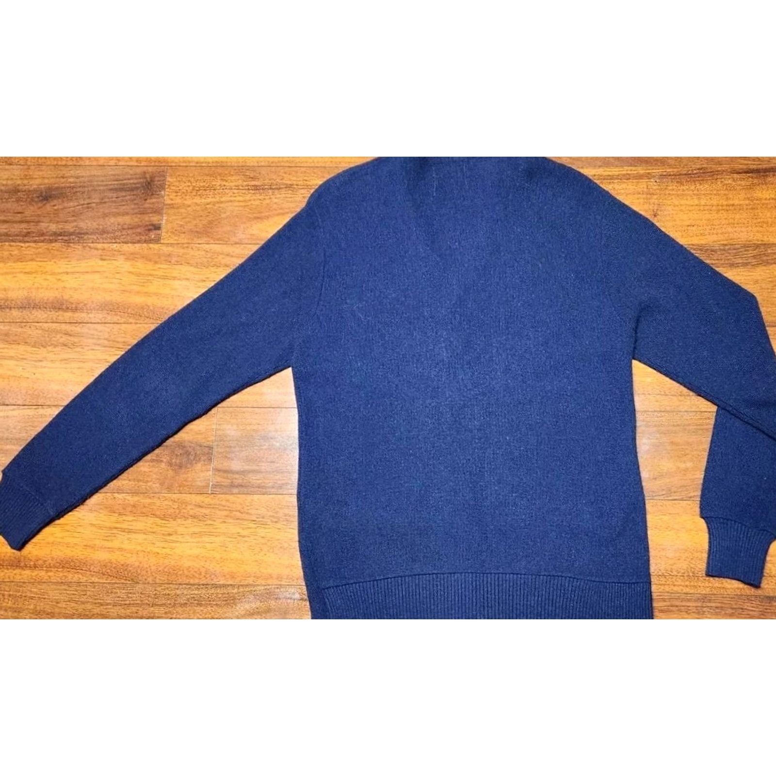 Vintage VINTAGE Campus Cardigan Sweater XL Tall Button Up 100% Orlon 1970s Studio One Blue Mens Size US XL / EU 56 / 4 - 7 Thumbnail