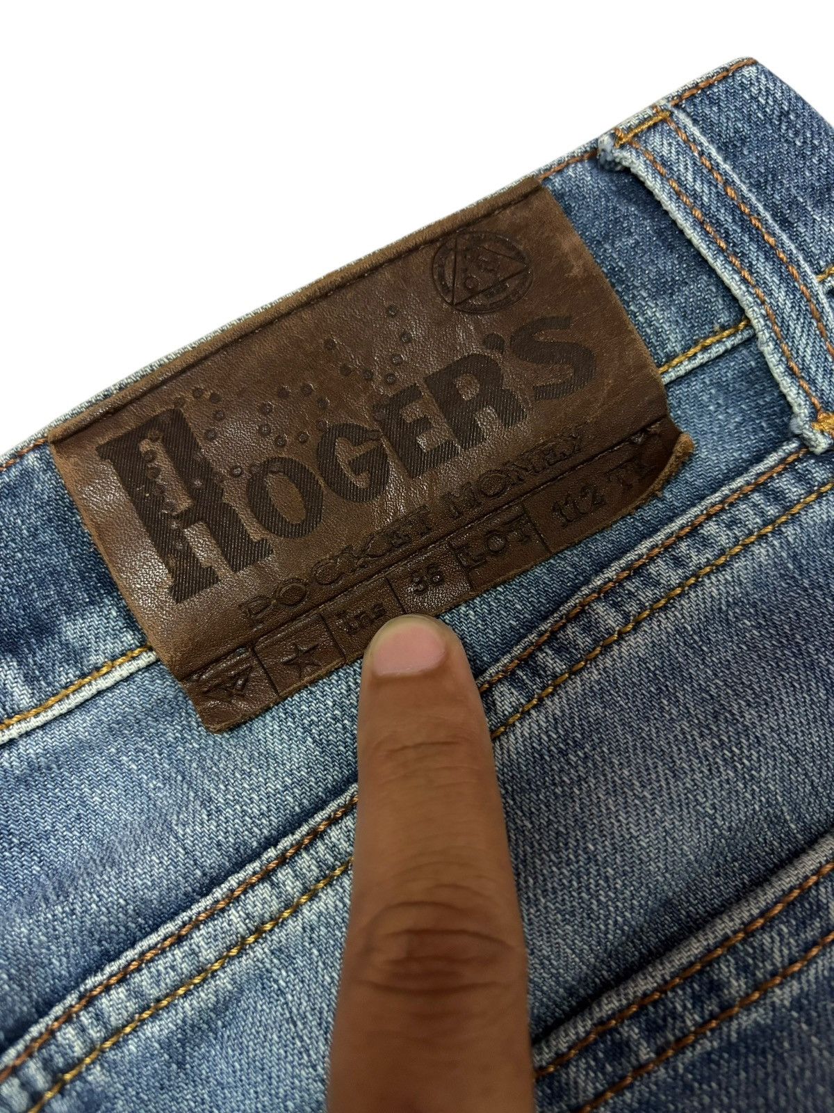 Roy Denim Vtg 90s Deadstock Roy Rogers Selvedge Distressed Jeans Size US 32 / EU 48 - 12 Thumbnail