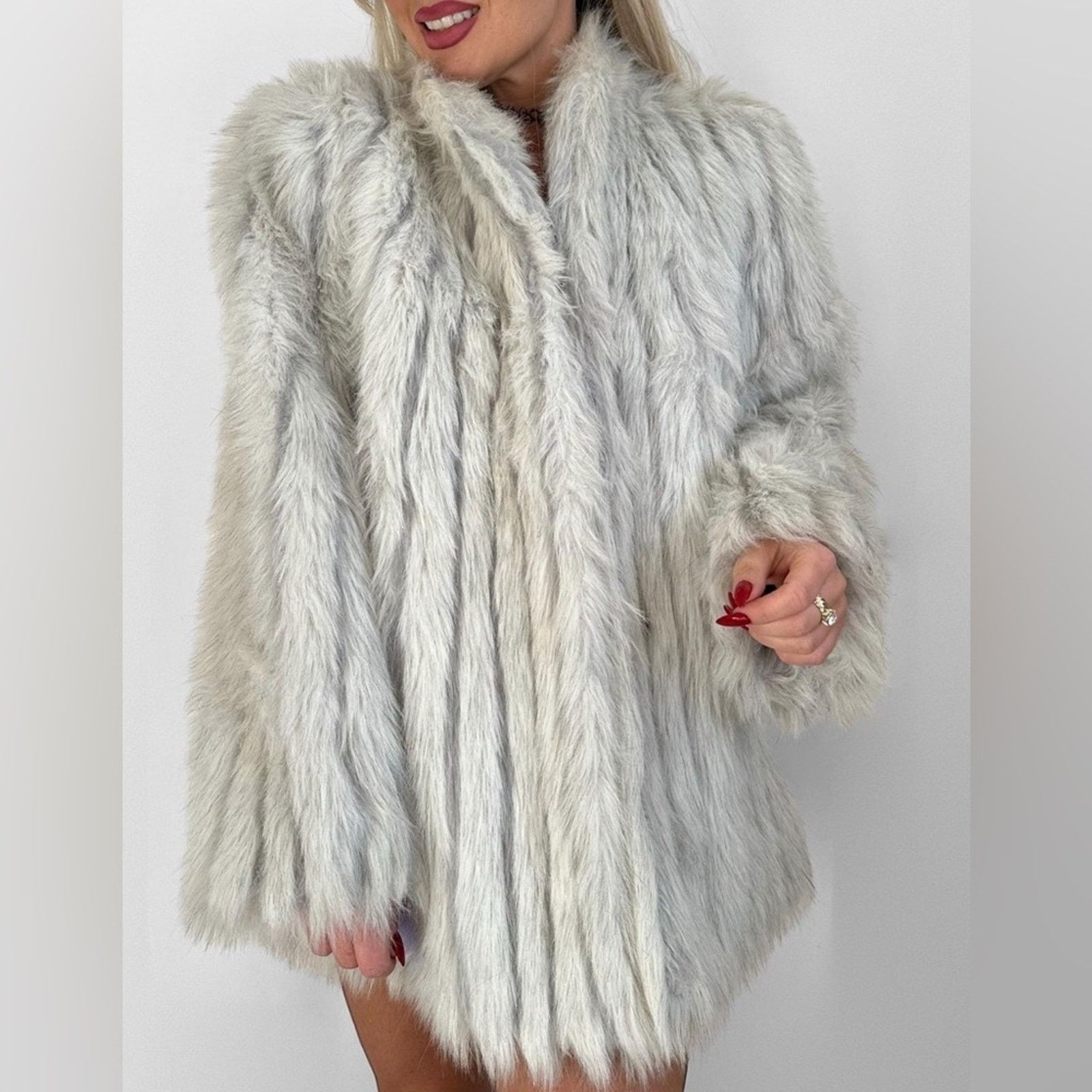 Vintage Vintage- Intrigue- Faux Fur Coat - Sz 16 Size XXL / US 16-18 / IT 52-54 - 1 Thumbnail