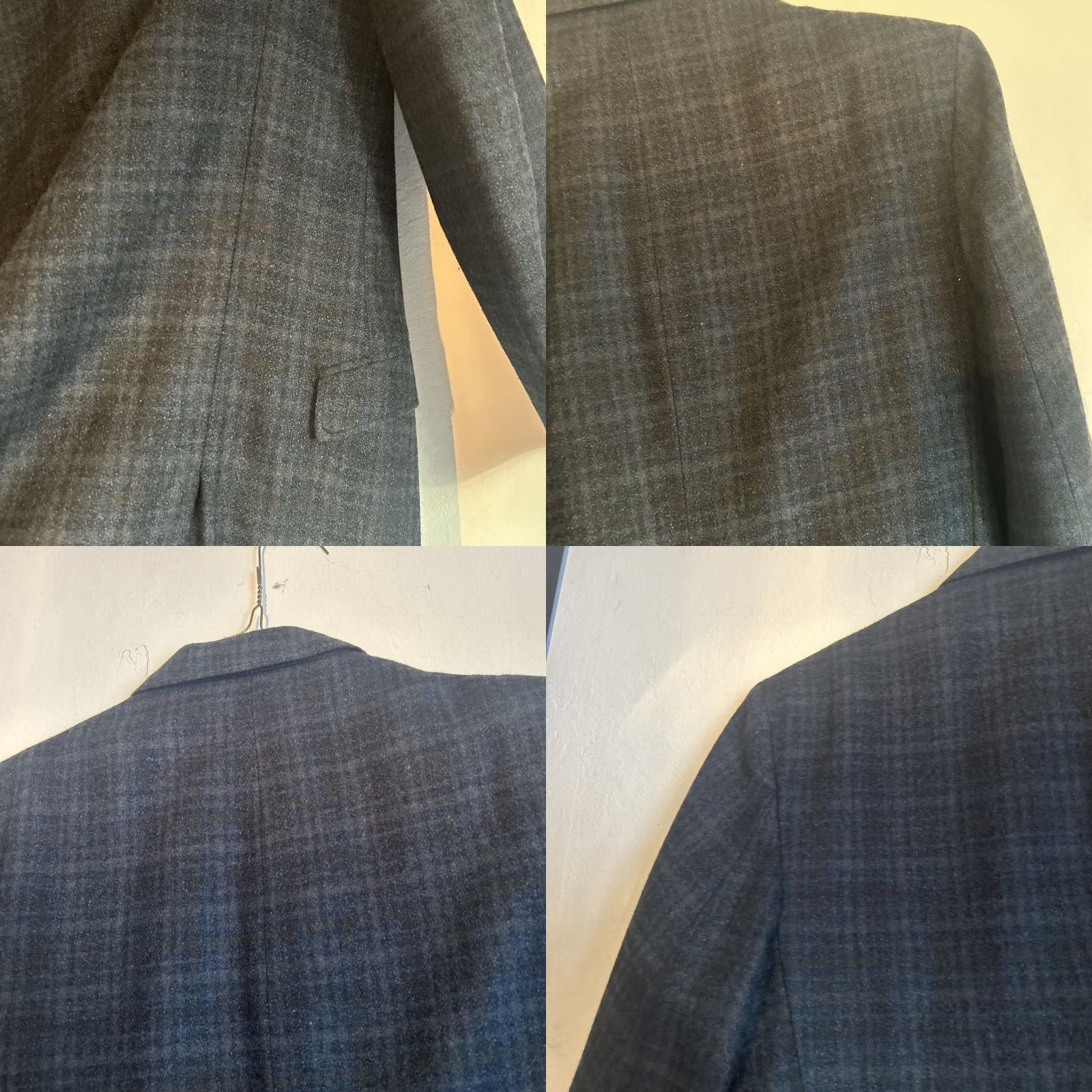 Vintage VINTAGE Sears Roebuck Oxford Blazer Men's Small Blue Wool Plaid Academia 38r USA Mens Size 38R - 9 Thumbnail