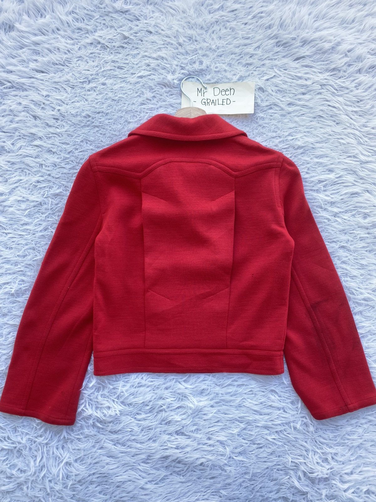 Miu Miu Rare Vintage Miu Miu Cherry Red Cropped Jacket Size S / US 4 / IT 40 - 24 Thumbnail