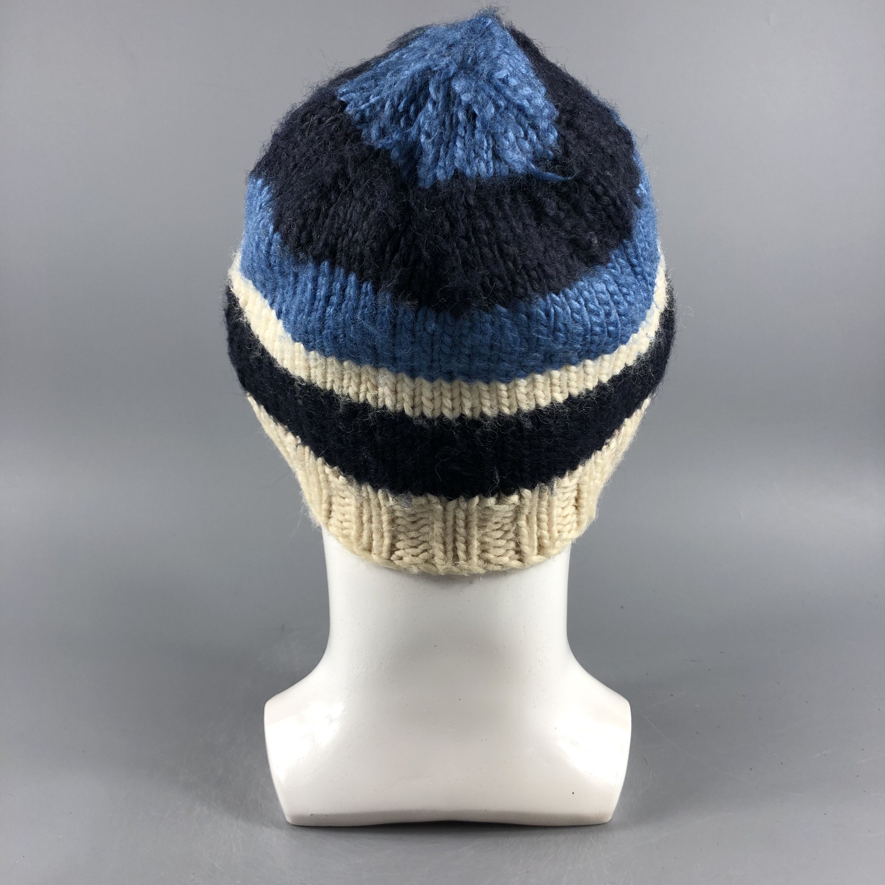 Burton × Vintage Burton Snowboard Stripe Knit Beanie Snow Hat Snow Cap -D269 Size ONE SIZE - 2 Thumbnail