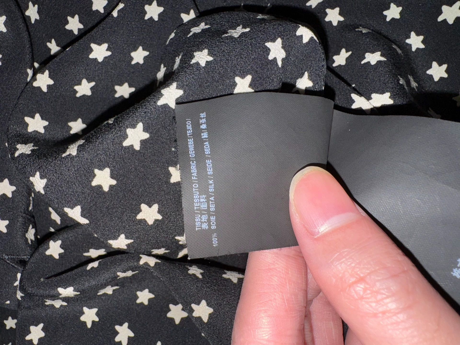 Saint Laurent Paris Saint Laurent SLPall-over print mulberry silk star shirt Size US S / EU 44-46 / 1 - 6 Thumbnail