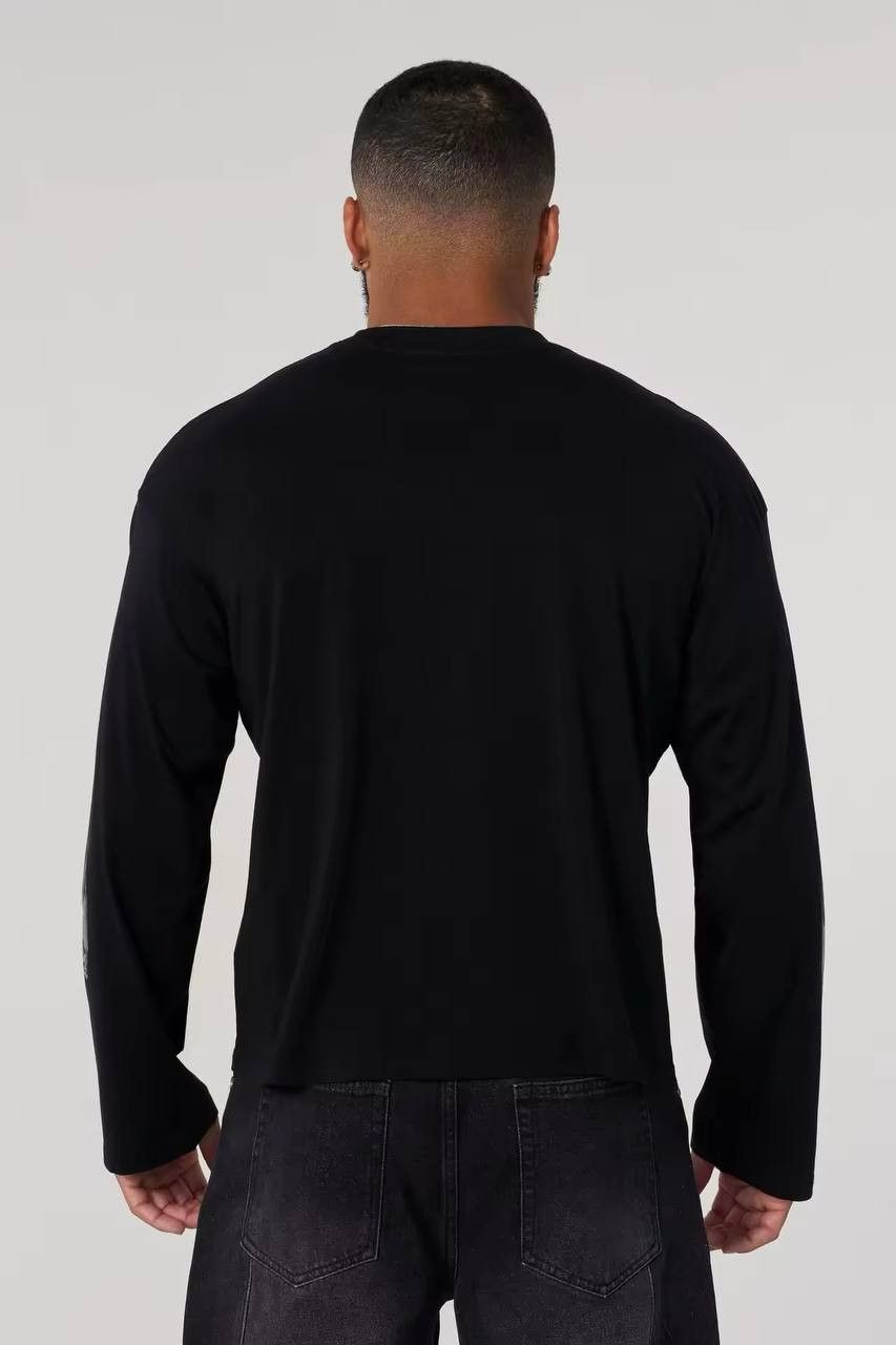 Japanese Brand × Vintage Long sleeve cotton t-shirt with round neckline Size US XL / EU 56 / 4 - 7 Thumbnail