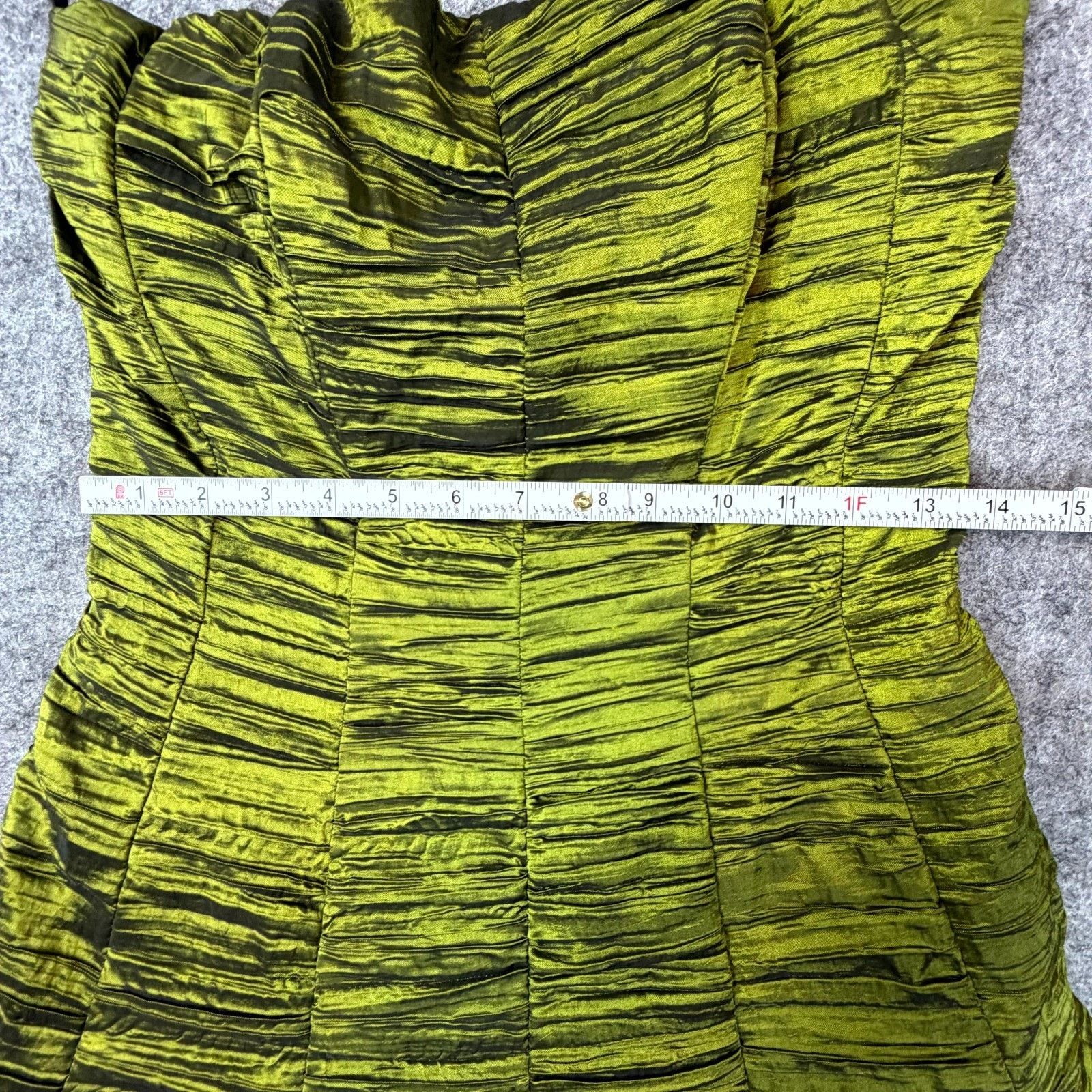 Jessica McClintock Vintage Jessica McClintock Cocktail Dress Women 8 Green 80s Size M / US 6-8 / IT 42-44 - 4 Thumbnail