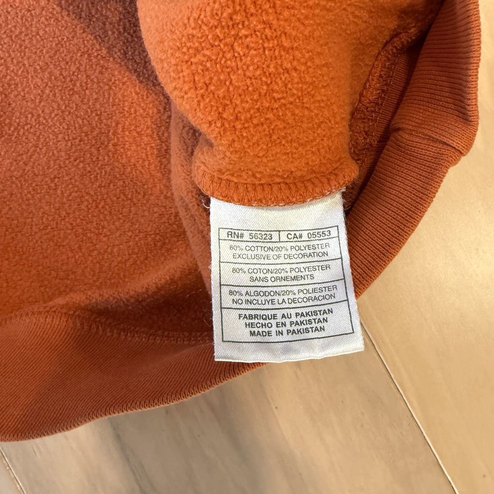 Nike VINTAGE Nike Air Soul Hoodie XL Orange Swoosh Pullover Hoodie Men Regular Fleece Sweatshirt Size US XL / EU 56 / 4 - 6 Thumbnail