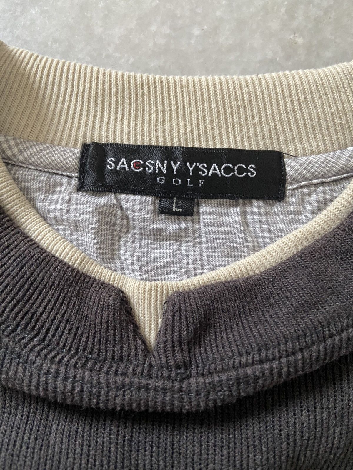 Yohji Yamamoto Vintage Sacsny Y’s Accs Golf Sweater Size US L / EU 52-54 / 3 - 2 Thumbnail