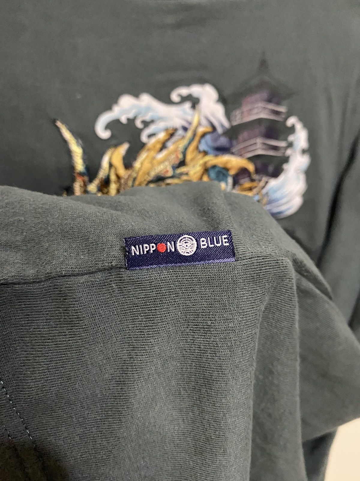 If Six Was Nine × Japanese Brand × Le Grande Bleu (L.G.B.) Japanese Style T-Shirt Nippon Blue Size US L / EU 52-54 / 3 - 8 Thumbnail