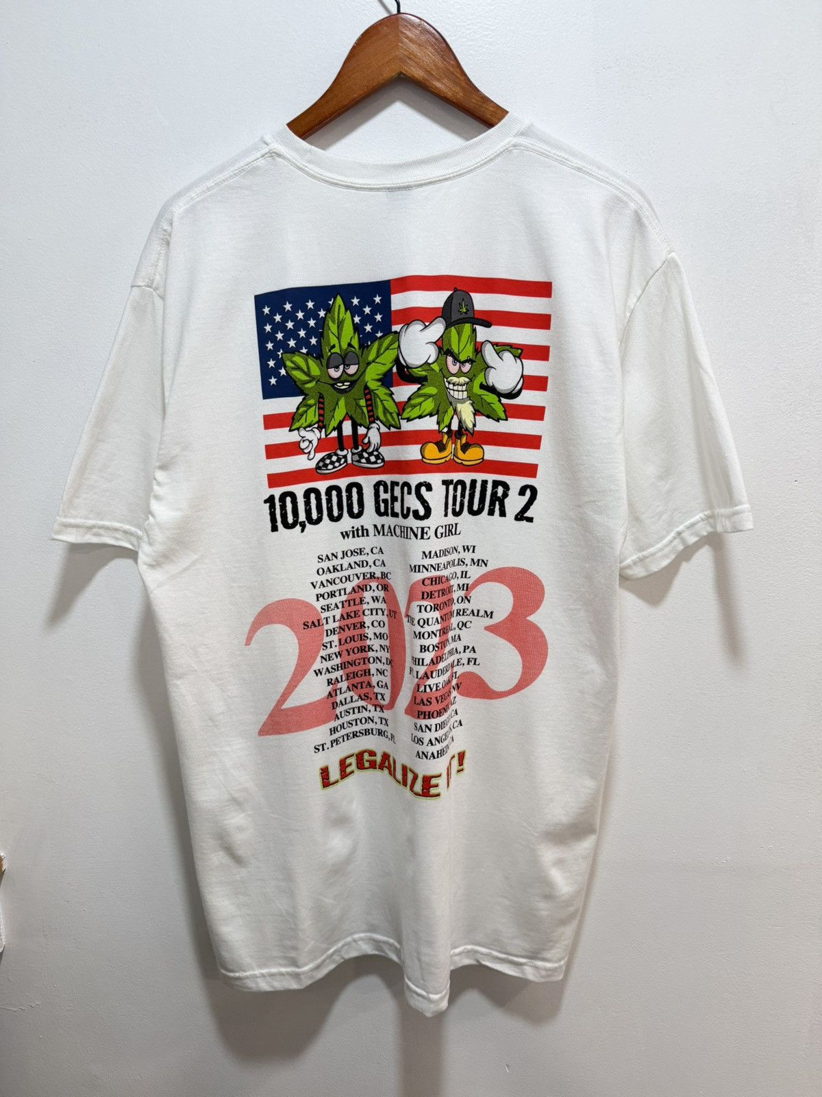 Band Tees × Gildan 100 Gecs “10,000 Gecs Tour 2: Legalize It” Yoda
