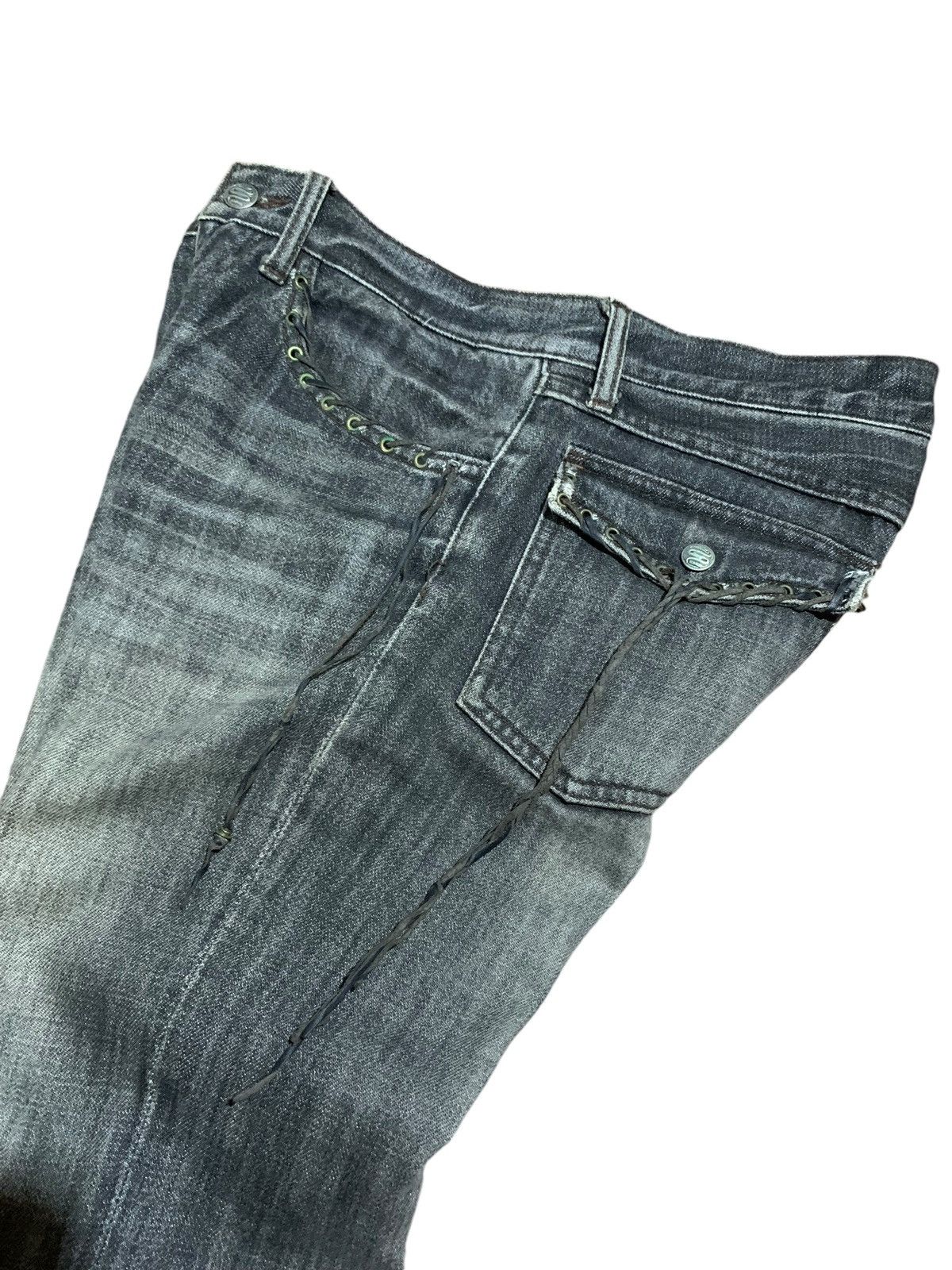 If Six Was Nine Schlussel leather laces pocket bootcut jeans Size US 29 - 13 Thumbnail