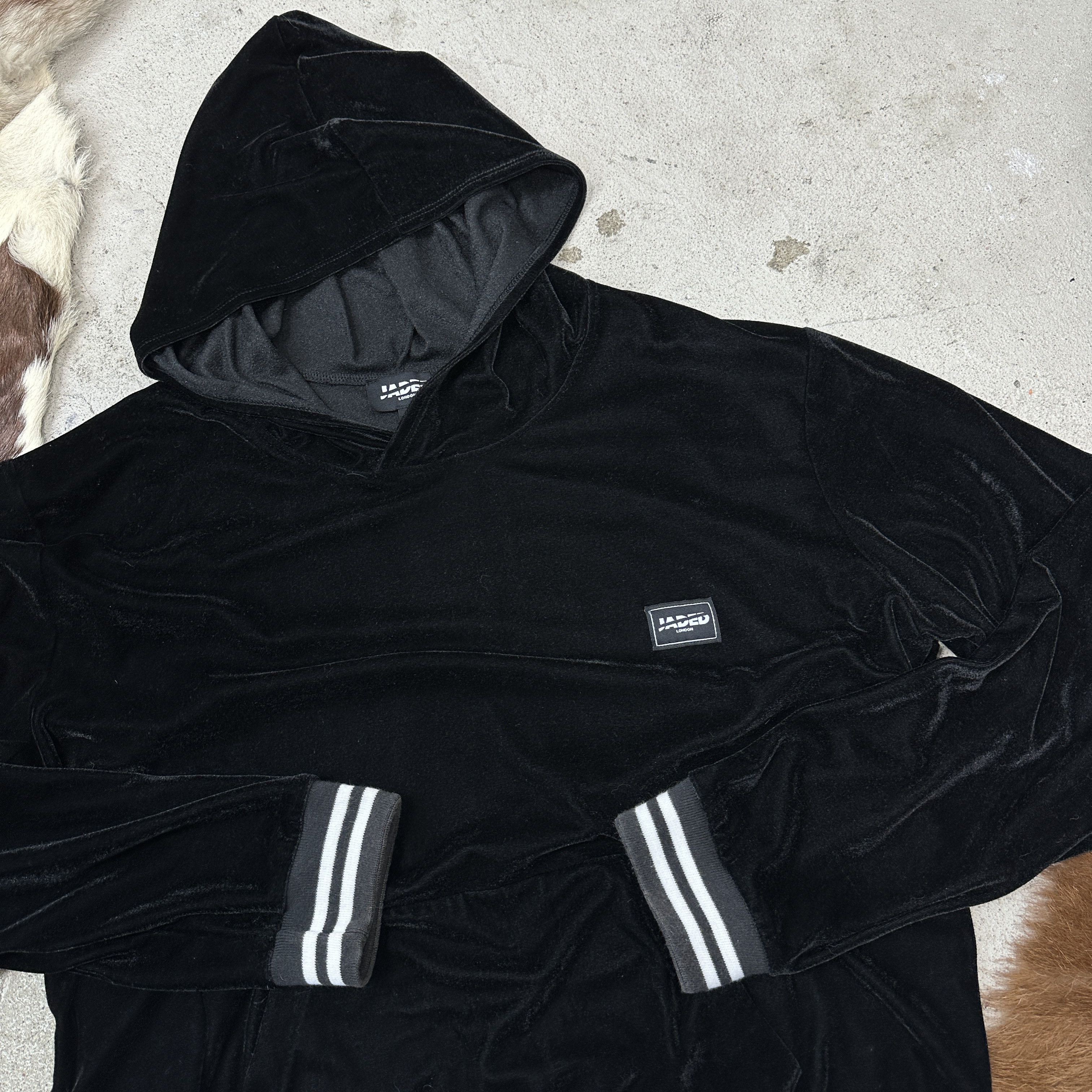 Jaded London Vintage Velvet Streetwear Jaded London Hoodie Y2K Size L / US 10 / IT 46 - 6 Thumbnail