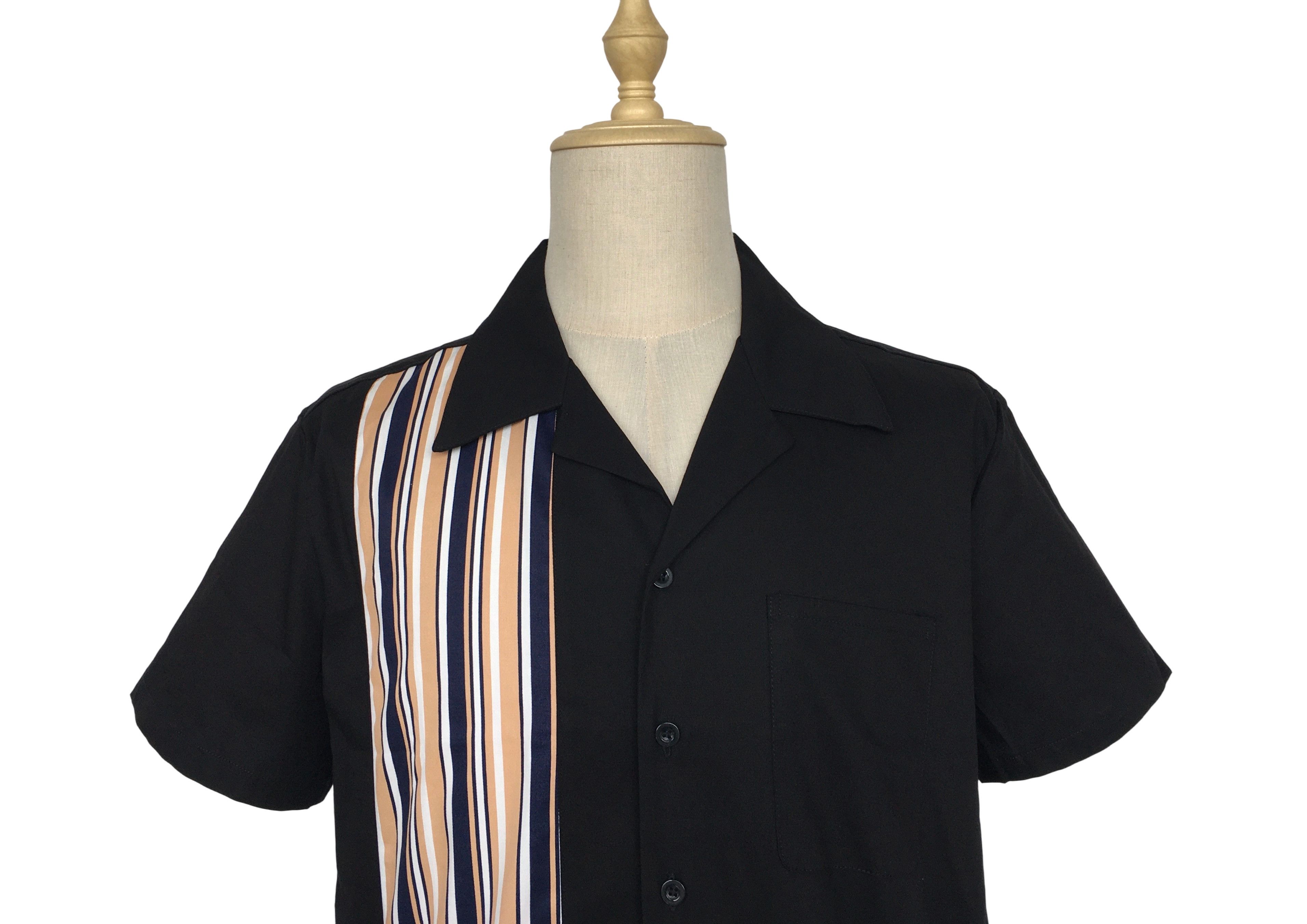 Other Black Casual Shirts Striped Panel Mens Shirts Size US XL / EU 56 / 4 - 4 Thumbnail
