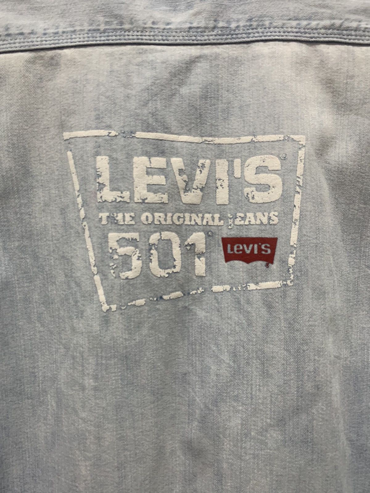 Levi's Vintage Levi’s Denim Sun Faded Shirt Large Size Size US L / EU 52-54 / 3 - 16 Thumbnail