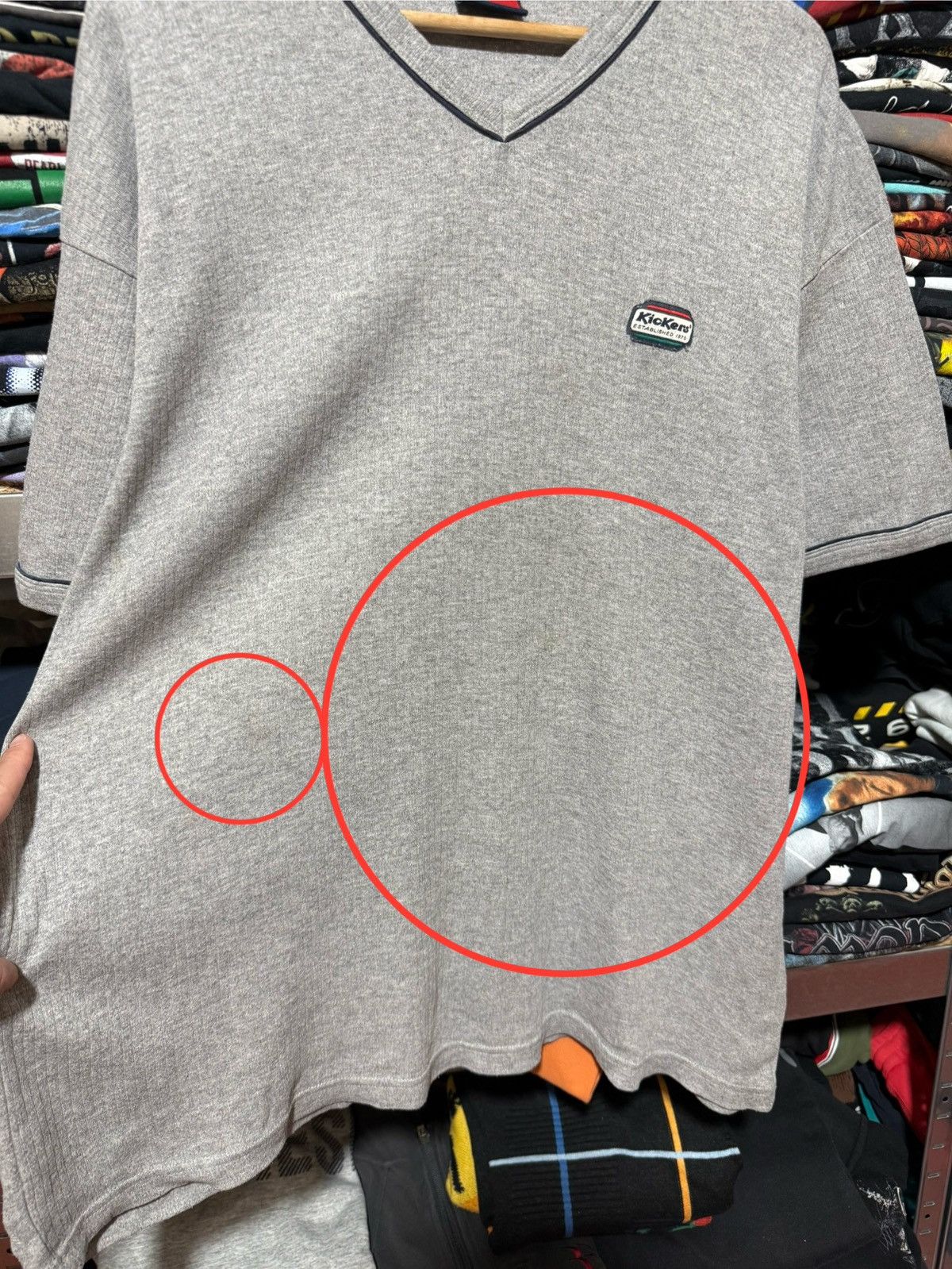 Kickers × Vintage Vintage 1990’s Kickers Skategang T-Shirt Y2K Hype Size US XXL / EU 58 / 5 - 7 Thumbnail