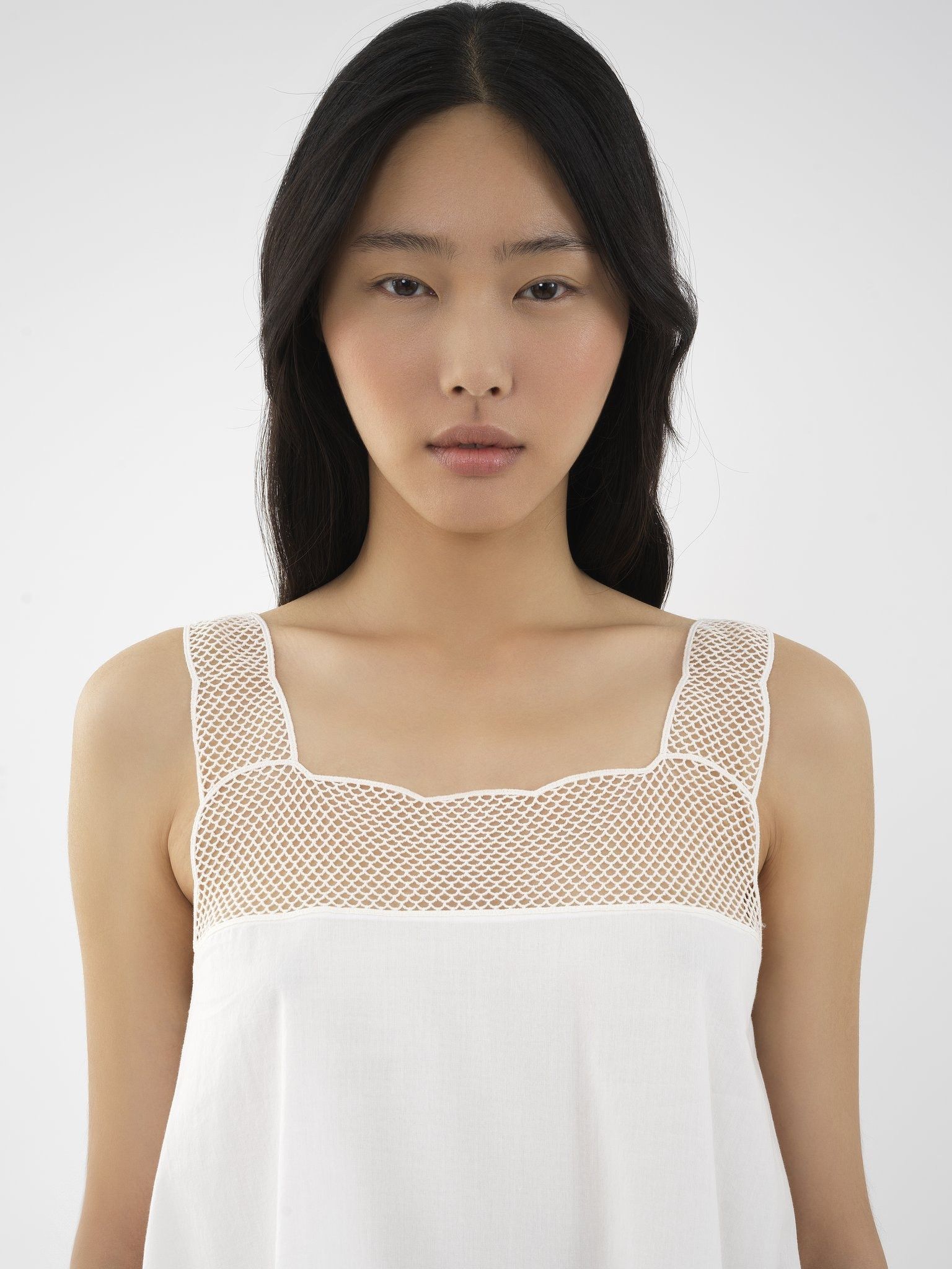 Chloe o1loc1c0325 CHC24 Tank Top in White Size M / US 6-8 / IT 42-44 - 5 Thumbnail