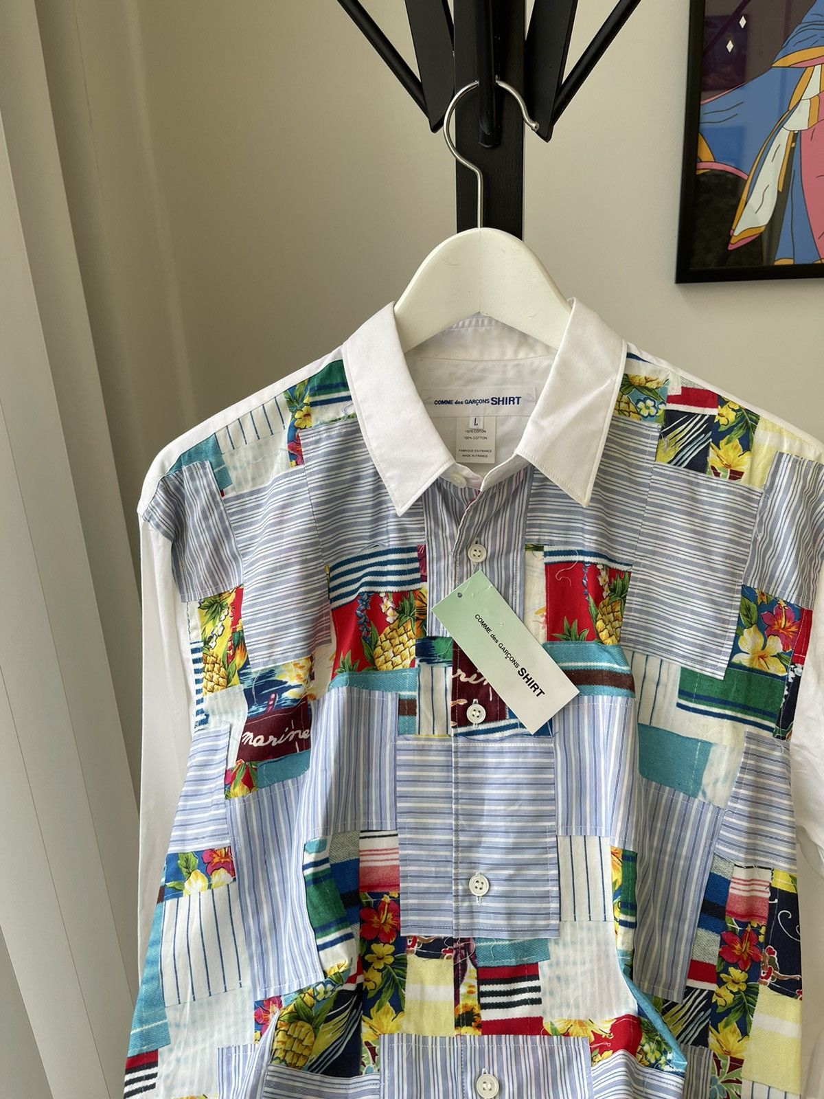 Comme des Garcons Comme Des Garcons Shirt SS13 Hawaiian Patchwork Shirt Size US L / EU 52-54 / 3 - 14 Thumbnail