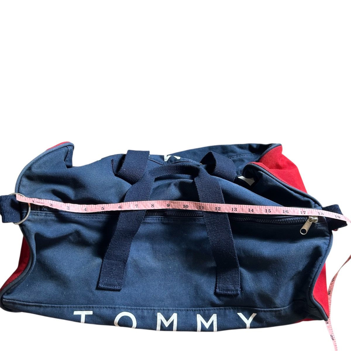 Tommy Hilfiger Vintage Tommy Hilfiger Big Logo Duffel Bag Size ONE SIZE - 12 Thumbnail