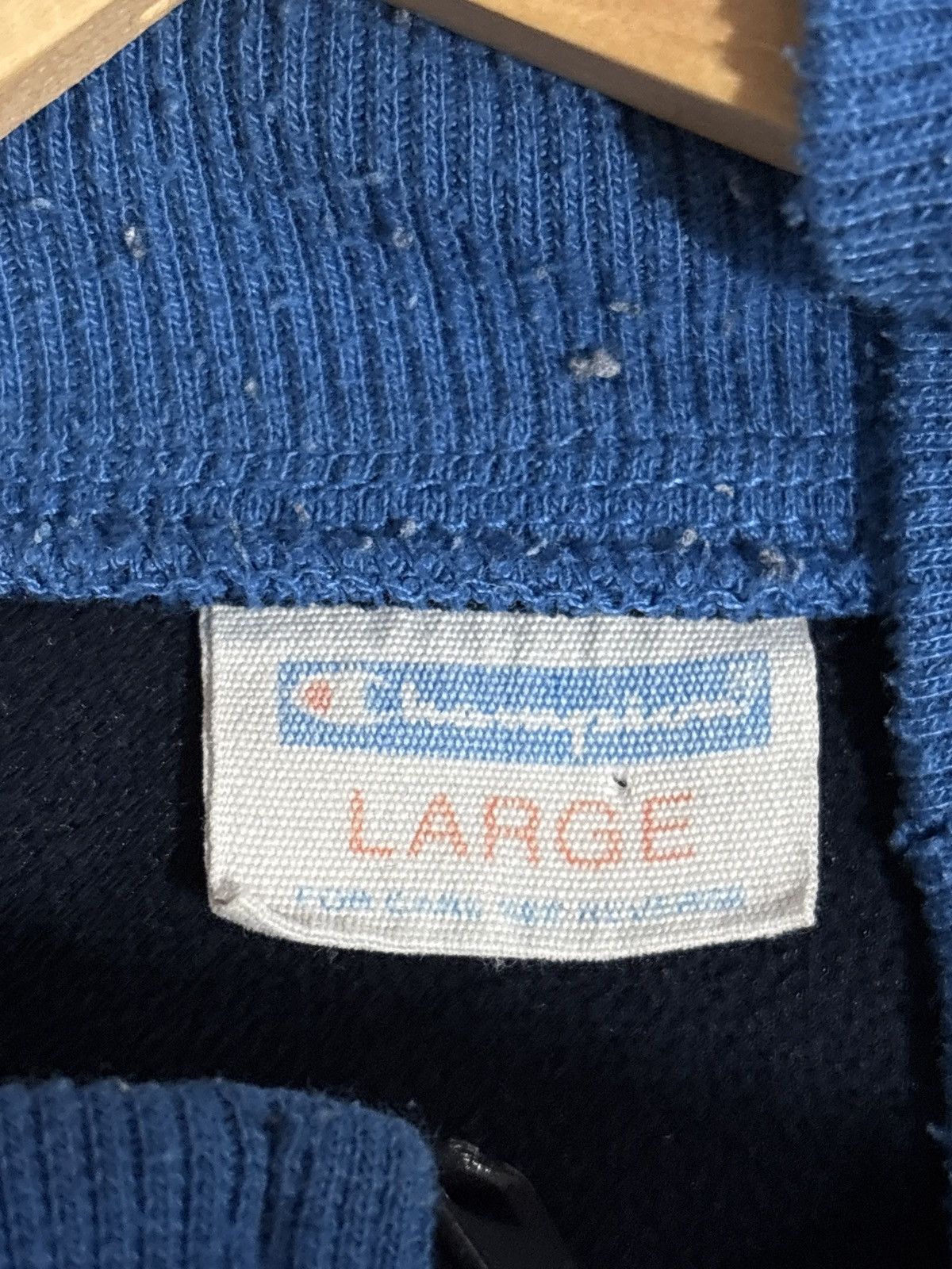 Champion Vintage 80s / 90s Champion Track Jacket Black Blue White Size US L / EU 52-54 / 3 - 11 Thumbnail