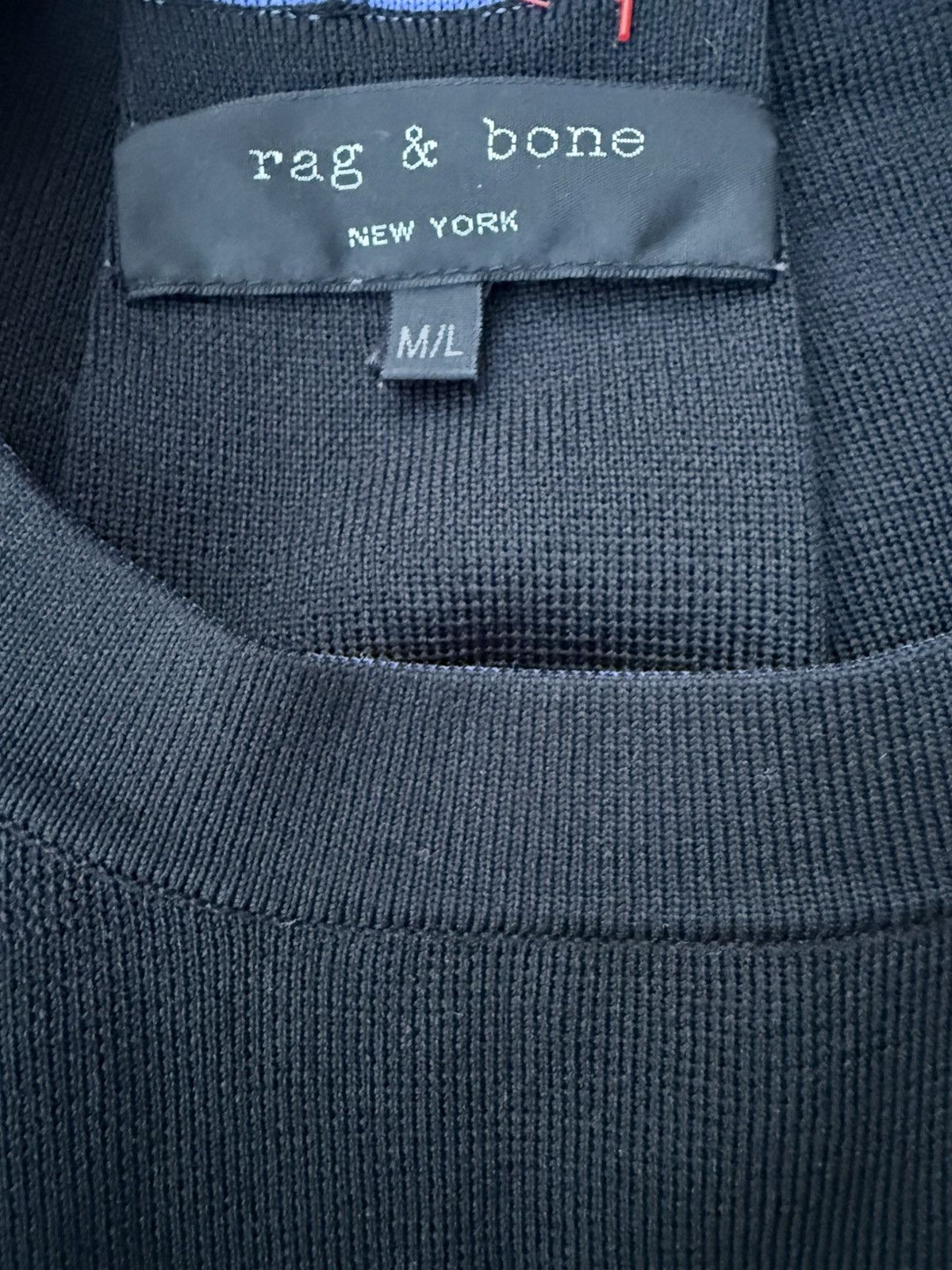 Rag & Bone Rag & Bone Black Oversized Heavyweight Jersey Top Shirt M/L Size M / US 6-8 / IT 42-44 - 8 Thumbnail