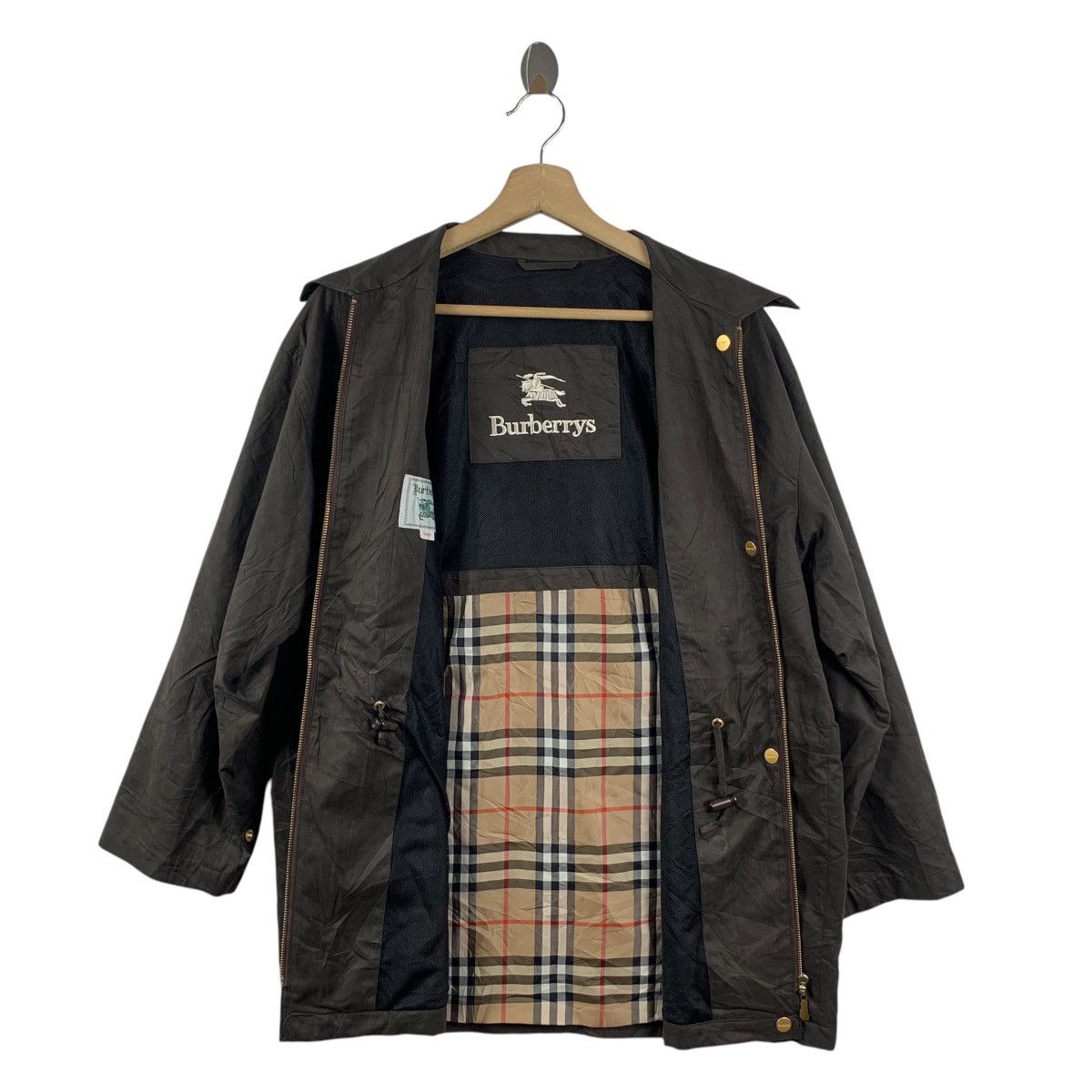 Burberry Vintage BURBERRY LONDON Nova Checks Parka Trench Coat Jacket Size XL / US 12-14 / IT 48-50 - 5 Thumbnail