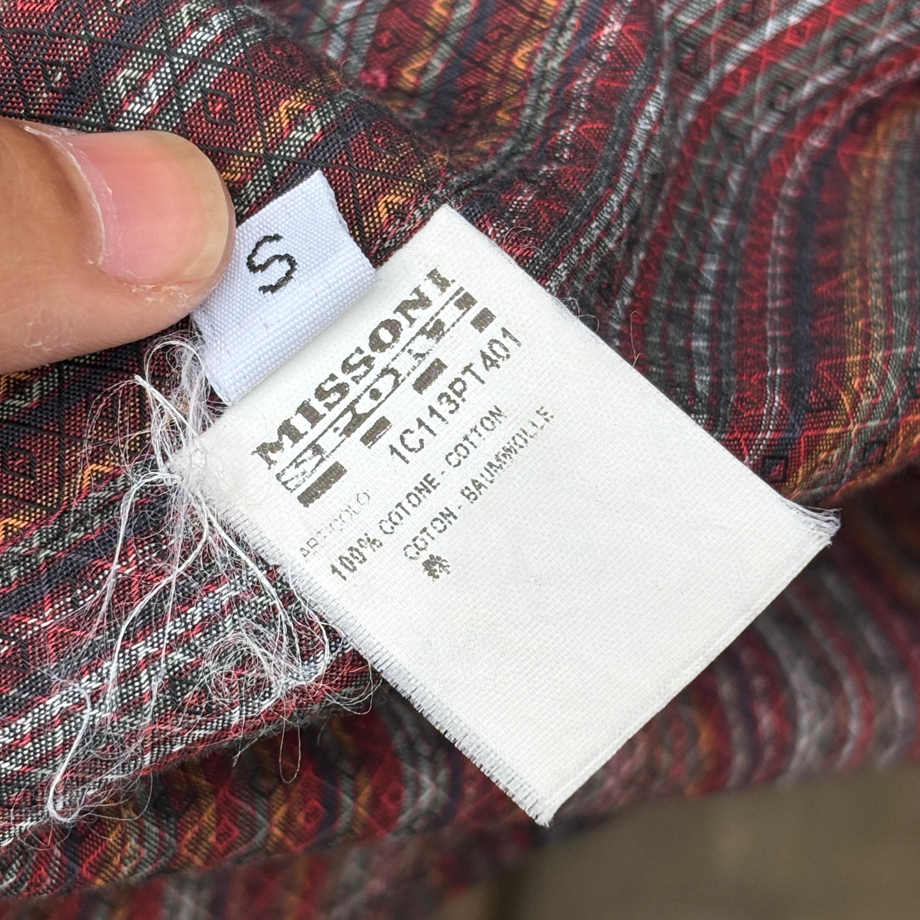 Missoni missoni sport vintage button up long sleeve shirt Size US S / EU 44-46 / 1 - 5 Thumbnail