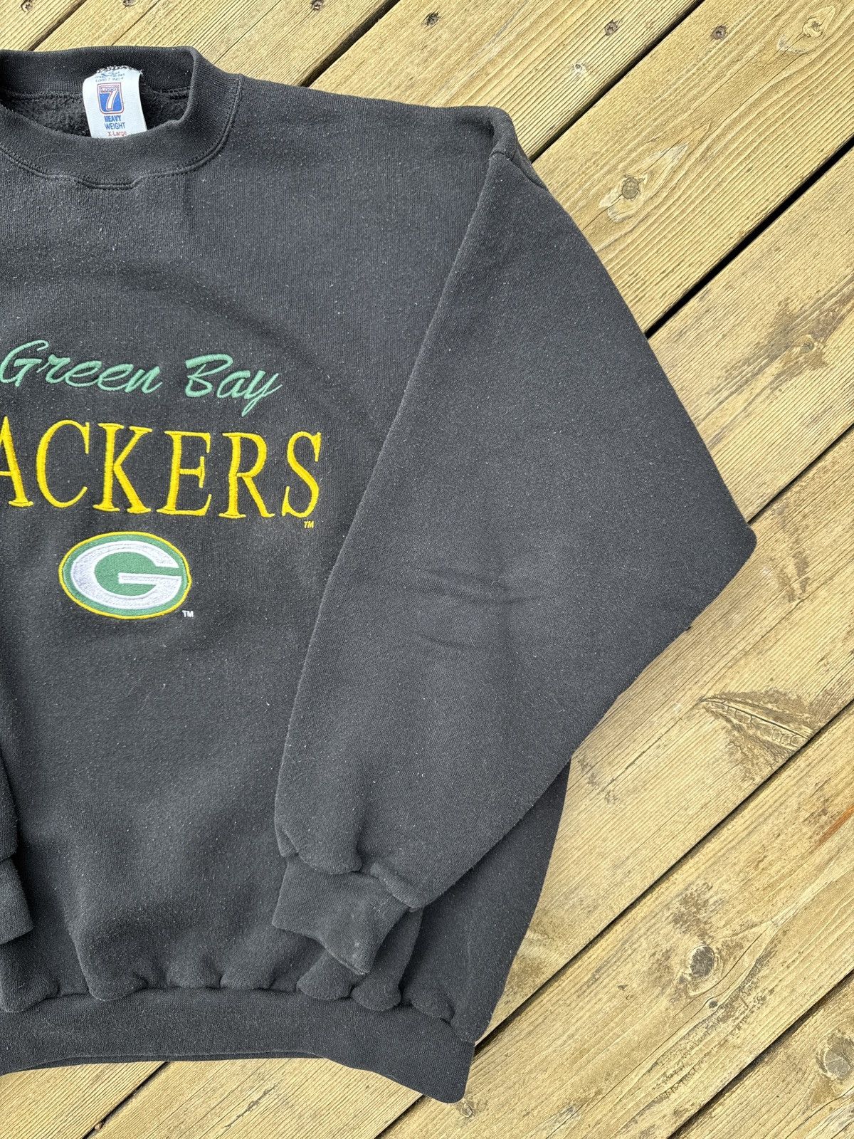 Logo 7 Vintage Logo 7 Green Bay Packers Sweatshirt XL Embroidered Size US XL / EU 56 / 4 - 3 Thumbnail