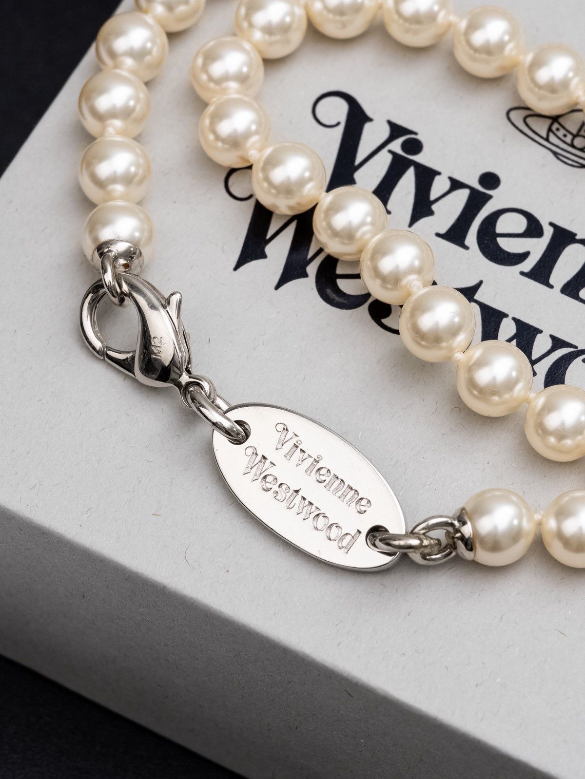 Vivienne Westwood Vivienne Westwood MAN Stuart Faux Pearl Necklace Size ONE SIZE - 4 Thumbnail