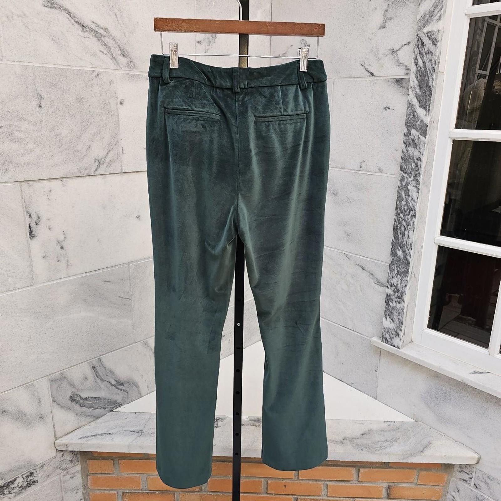 Other Women's Green Velvet Trousers Size 28" / US 6 / IT 42 - 5 Thumbnail