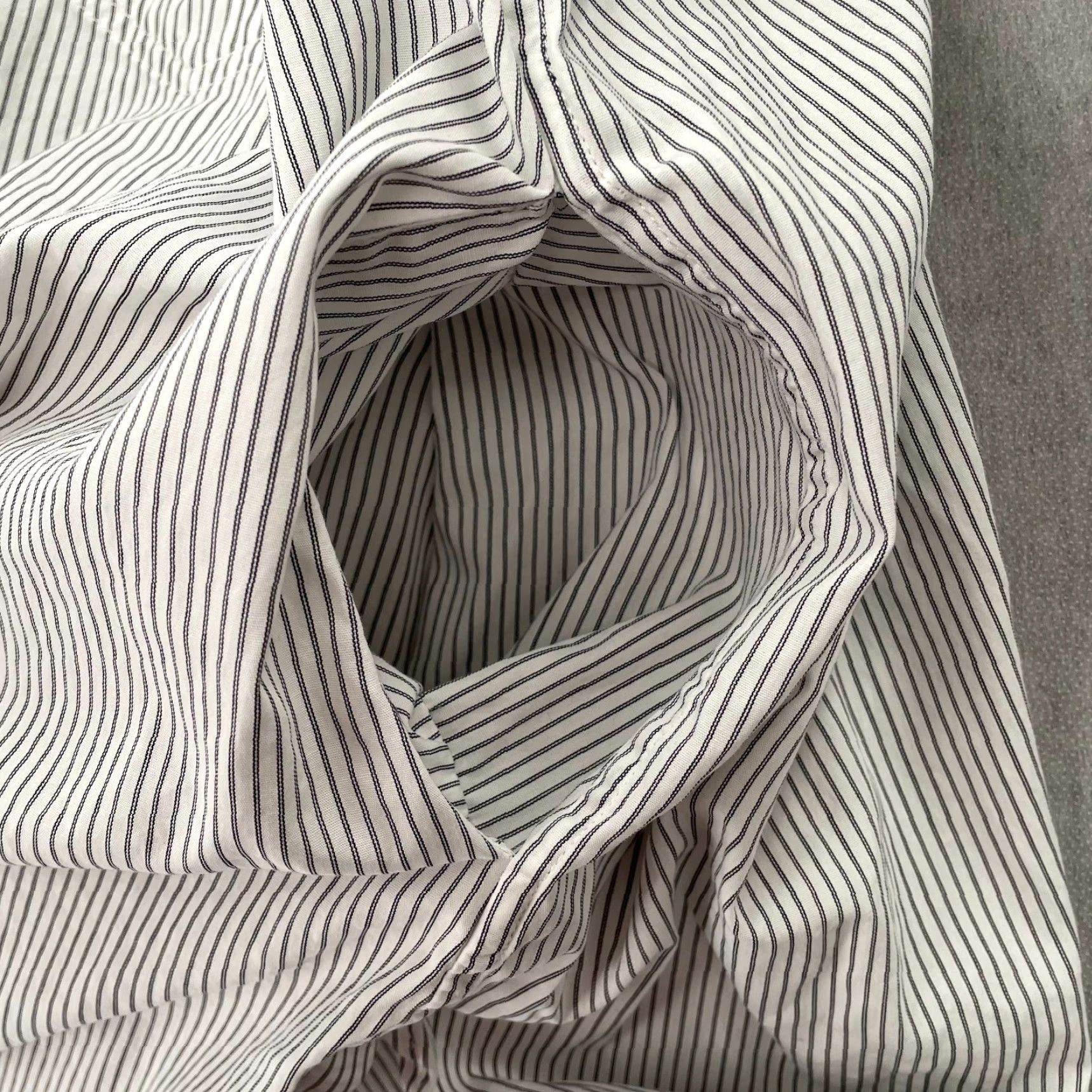 Rag & Bone VINTAGE Rag Bone Shirt Womens Button-Up Long Sleeve Pockets White Black Stripe Ladies 10 Size L / US 10 / IT 46 - 6 Thumbnail