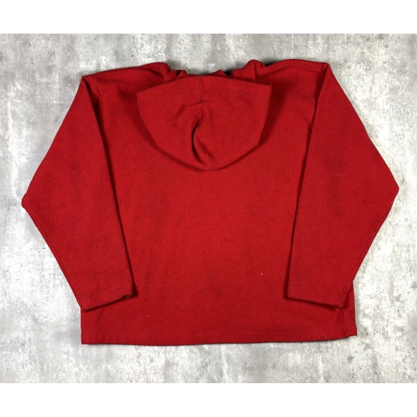 Vintage VINTAGE Looney Tunes Hoodie Tweetie Bird Fleece Red Pullover XL 90s Cartoon Mens Pullover Hooded Cotton Embroidered Bugs Bunny Cap Pattern Solid Size US XL / EU 56 / 4 - 2 Thumbnail