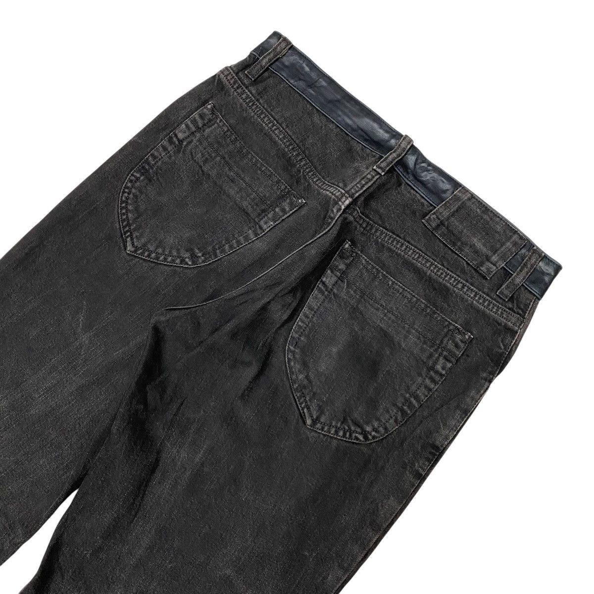 If Six Was Nine × Japanese Brand × Le Grande Bleu (L.G.B.) Unknown Japanese Leather Waist Denim Pants Size US 30 / EU 46 - 3 Thumbnail