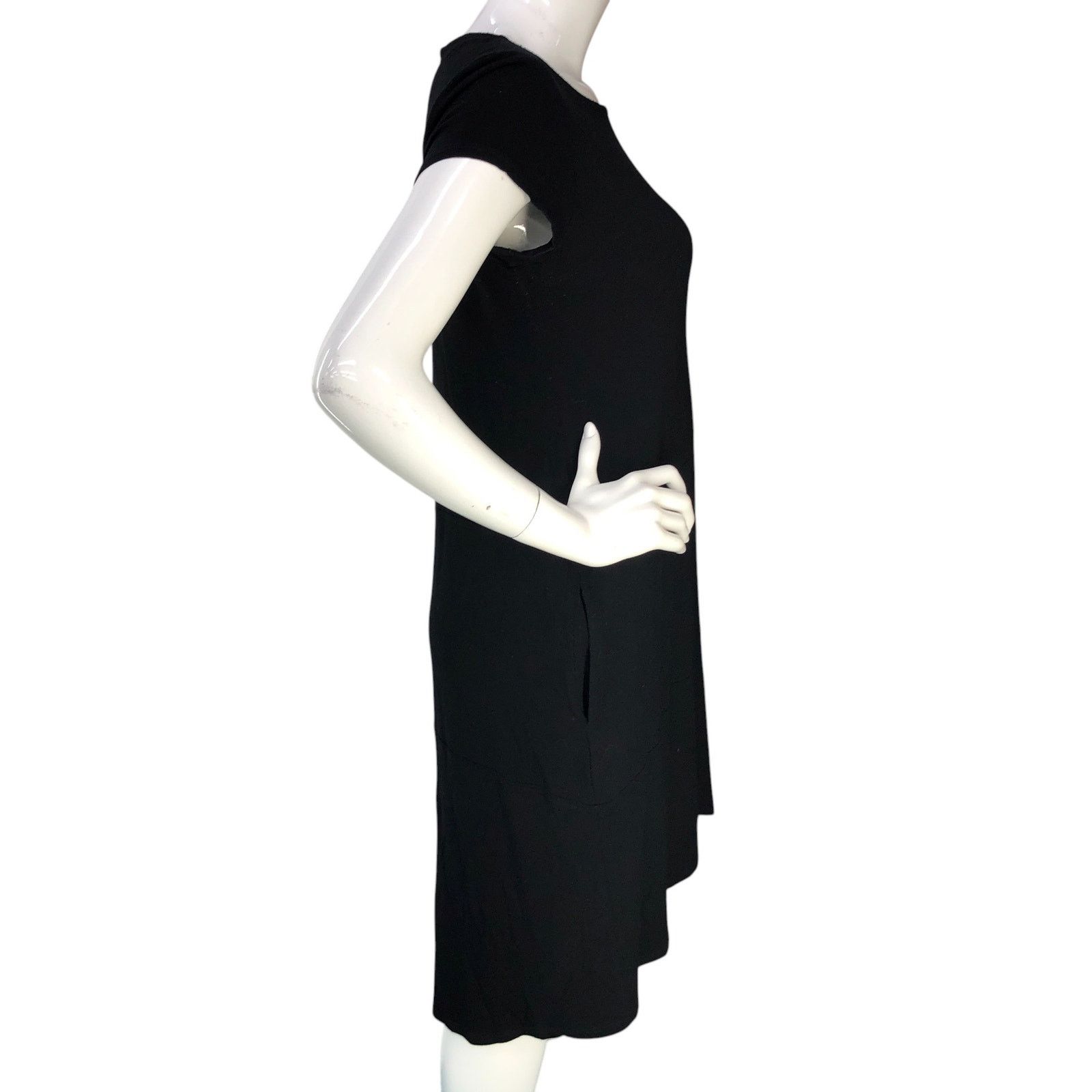 Eileen Fisher Eileen Fisher Size S Dress Viscose Jersey Scoop Neck POCKETS Size S / US 4 / IT 40 - 10 Thumbnail