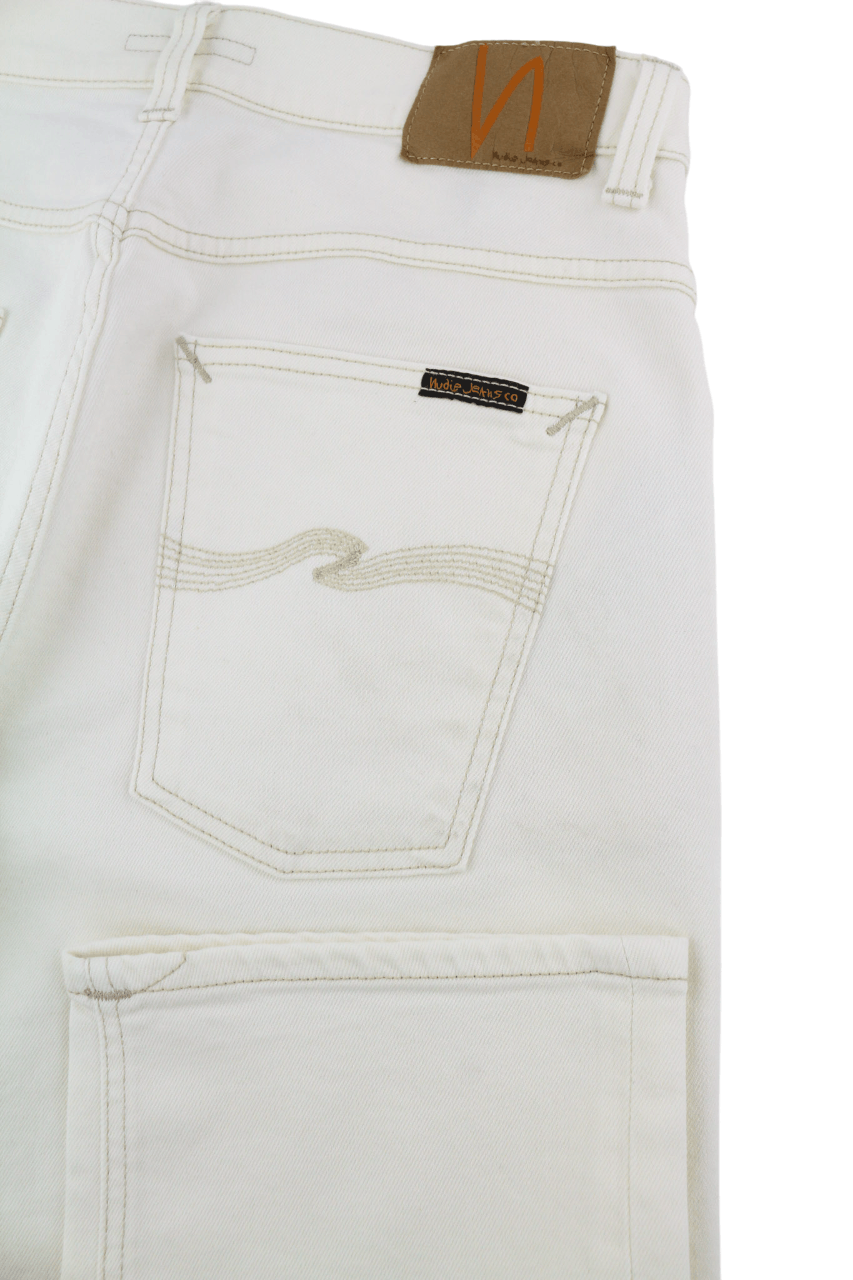 Nudie Jeans SLEEPY SIXTEN W30/L30 Ecru Denim Straight 82679 Size US 30 / EU 46 - 5 Thumbnail