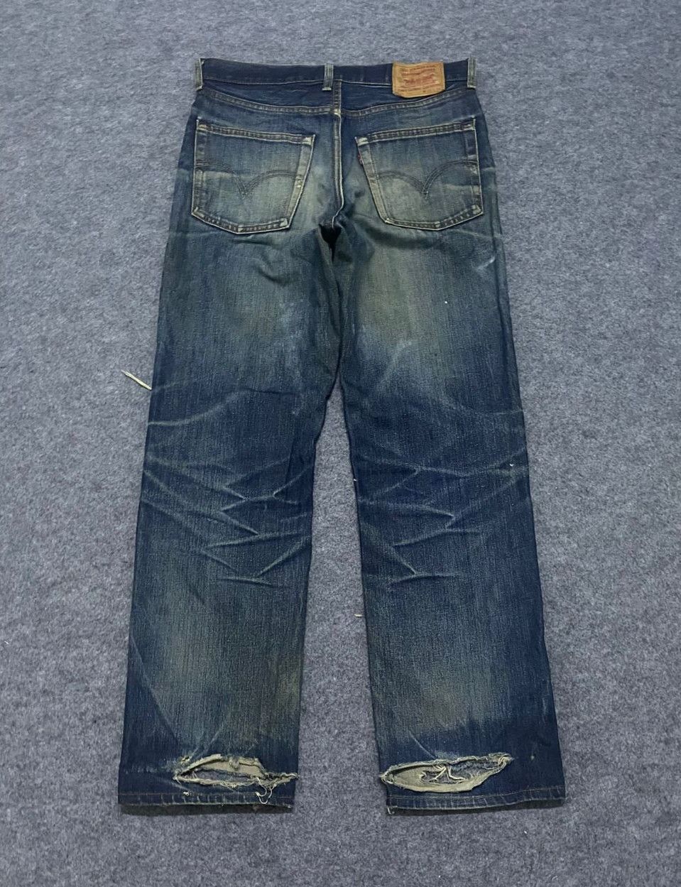 Levi's 💥Best Offer💥Vintage 90s Levis Distressed Kurt Cobain Style Size US 32 / EU 48 - 2 Thumbnail