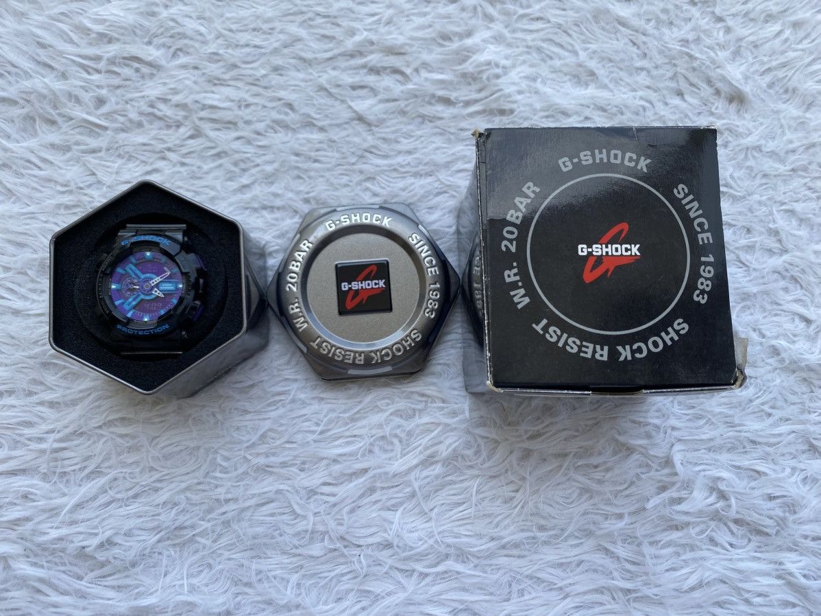 Casio Casio G-SHOCK GA-110HC-1A Black Blue Purple Watches Size ONE SIZE - 3 Thumbnail