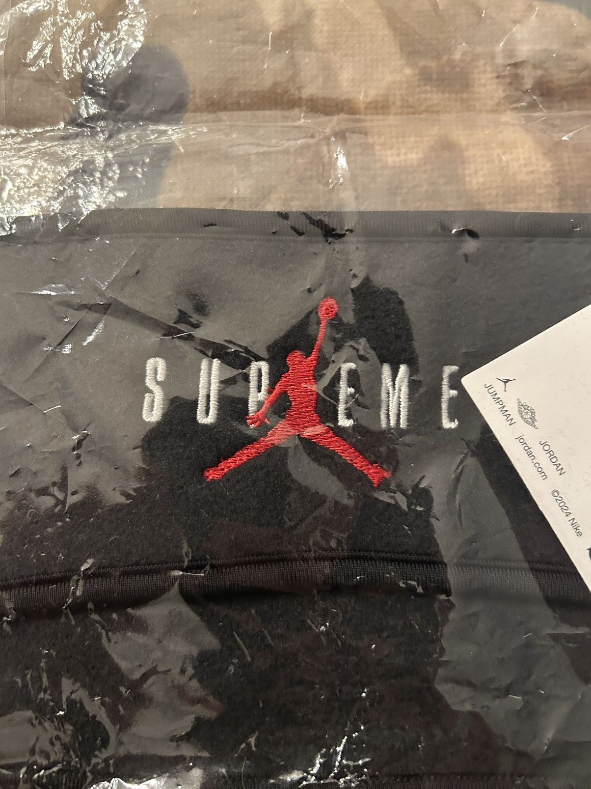 Jordan Brand × Supreme Supreme Jordan Headband Black FW24 Size ONE SIZE - 5 Thumbnail