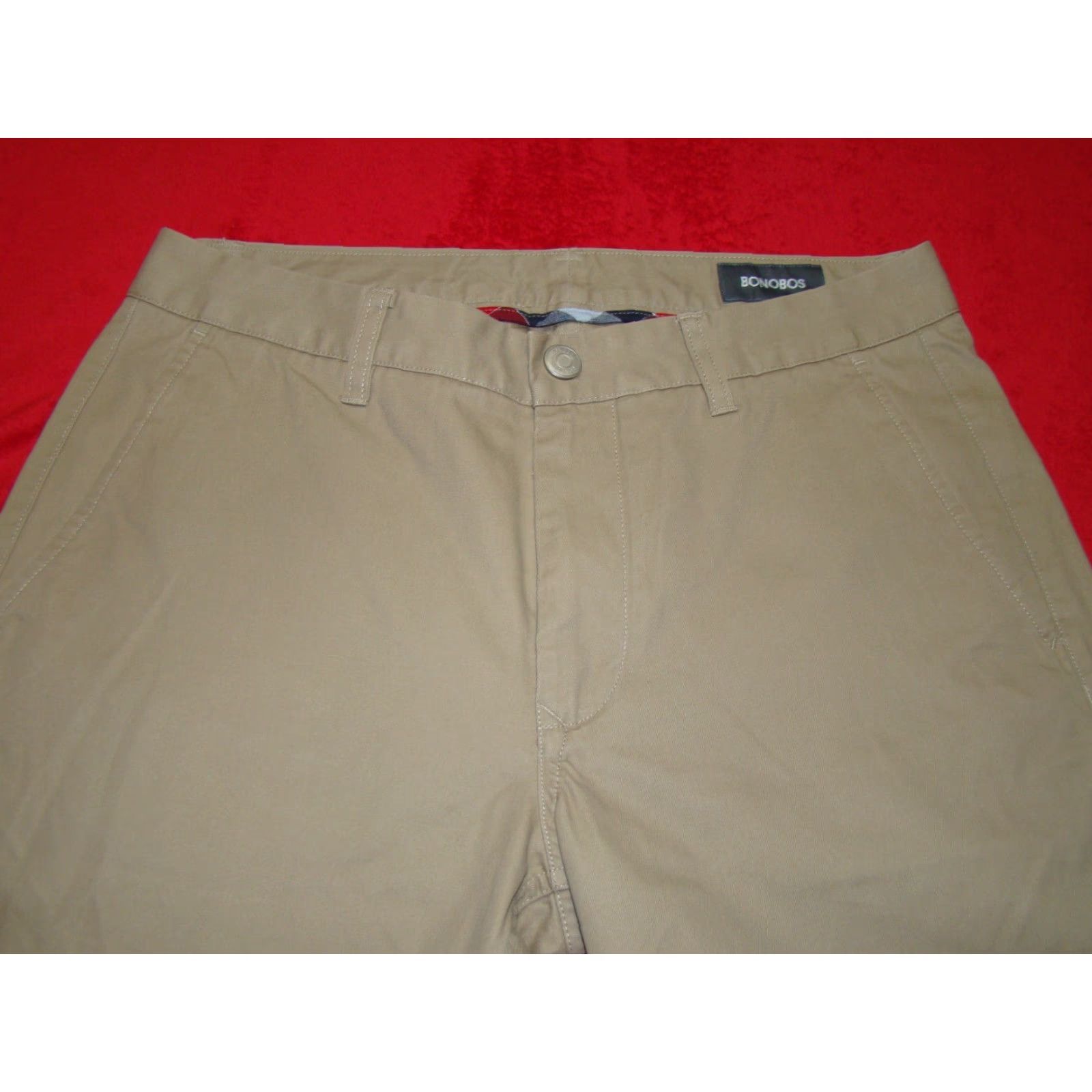 Bonobos Bonobos Straight Mens Size 31x30 Cotton Khaki Pants Shirt? Size US 31 - 2 Thumbnail