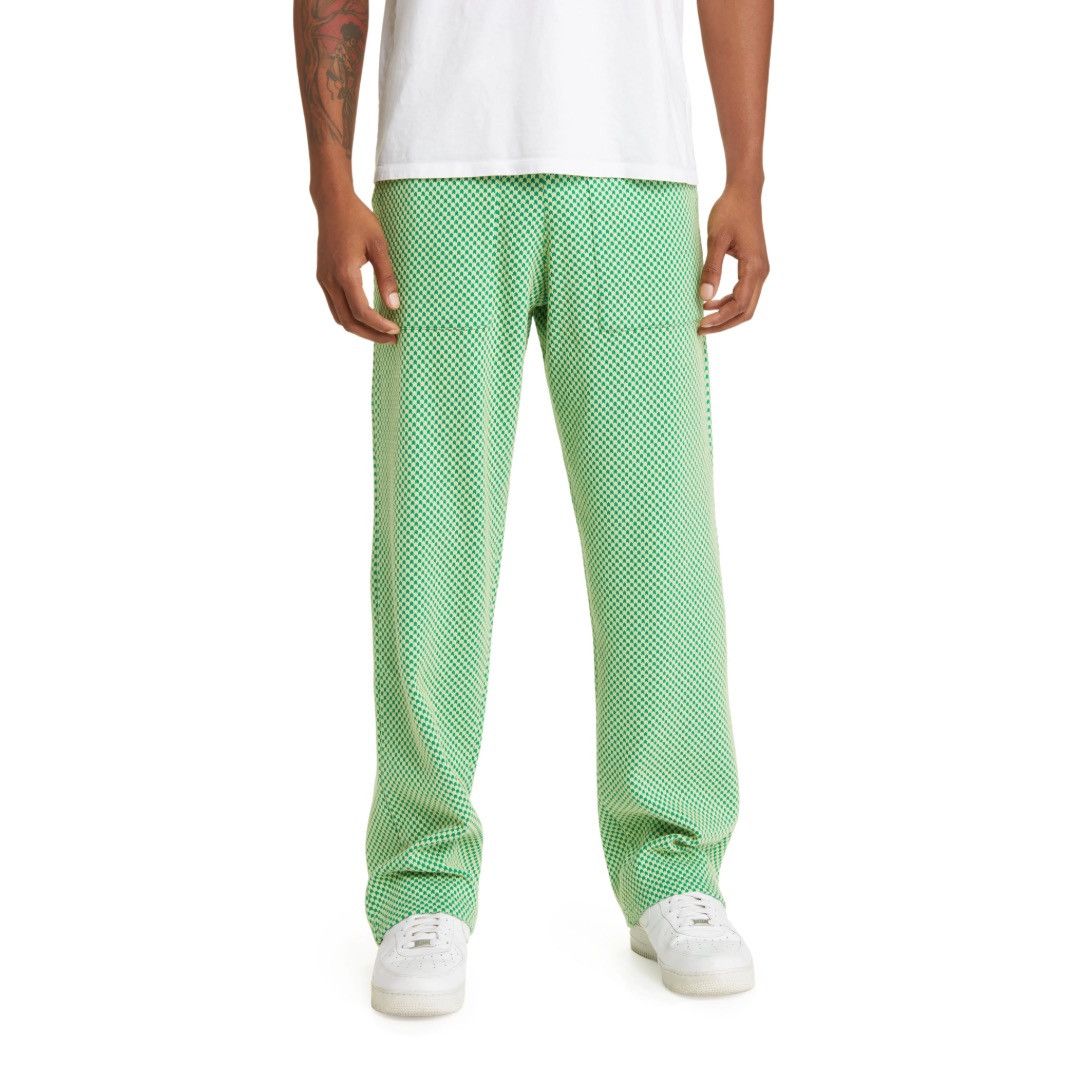 Other KROST SS23 Green Chevron Jacquard Knit Pants Size US 32 / EU 48 - 1 Thumbnail