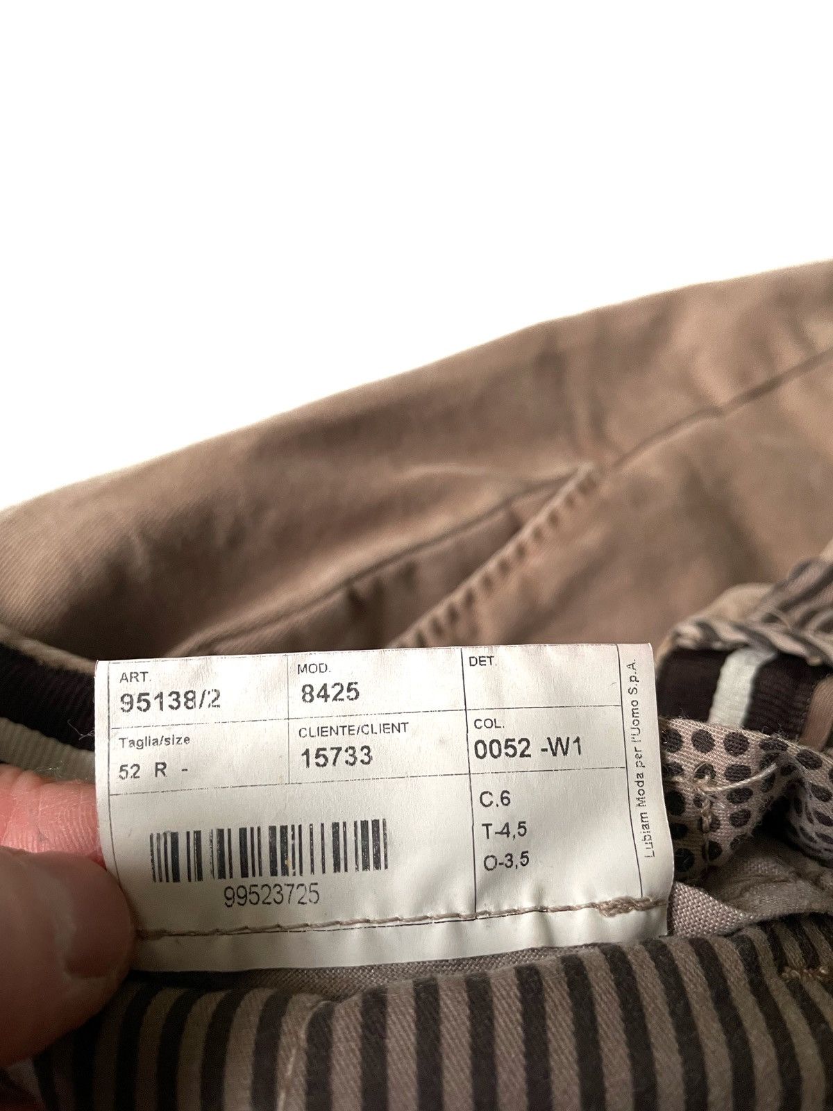 L.B.M. 1911 LBM 1911 Men Classic Cotton & Wool Slim Trousers Size 52/L Size US 34 / EU 50 - 10 Thumbnail