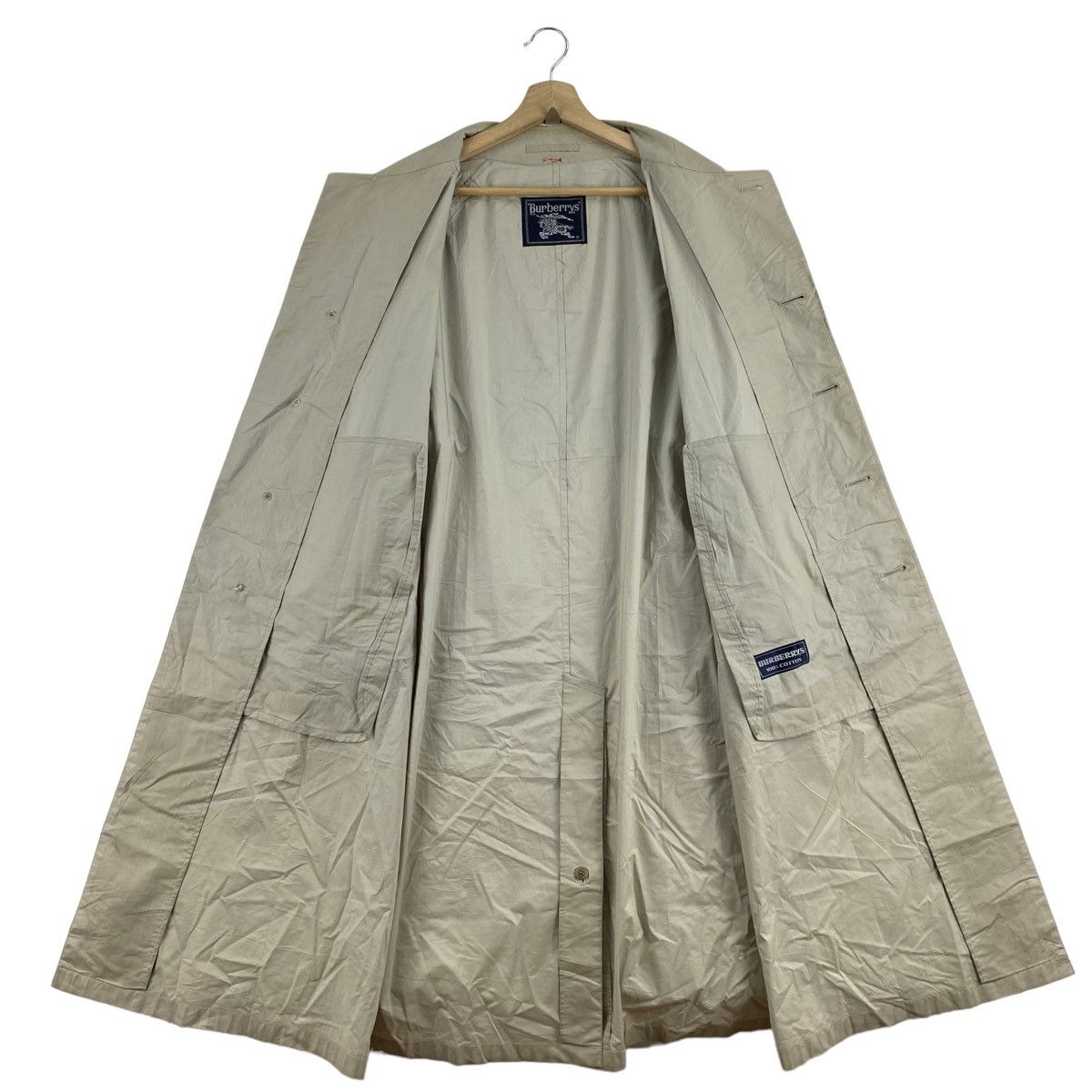 Burberry Vintage BURBERRYS Nova Check Parka Trench Coat Jacket Size US XL / EU 56 / 4 - 4 Thumbnail
