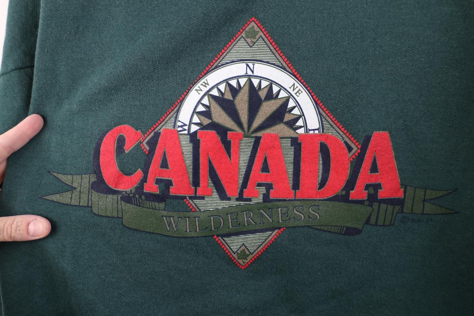 Vintage Vintage 90s Streetwear Spell Canada Wilderness Sweatshirt Size XXL / US 16-18 / IT 52-54 - 4 Thumbnail