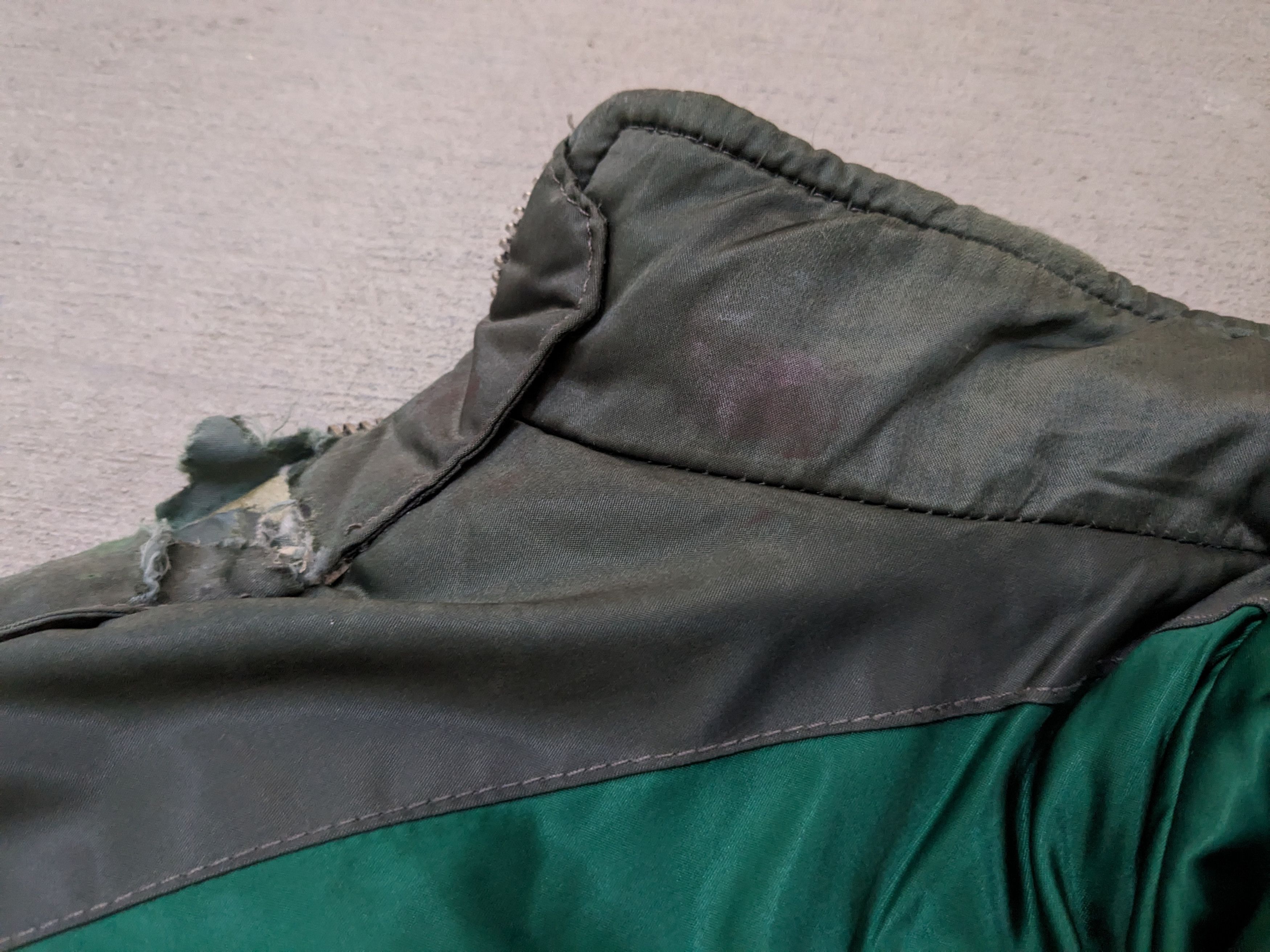 Dolce & Gabbana Dolce & Gabbana Nylon Leather Jacket Hoody Green 52 Zip Up Size US L / EU 52-54 / 3 - 15 Thumbnail