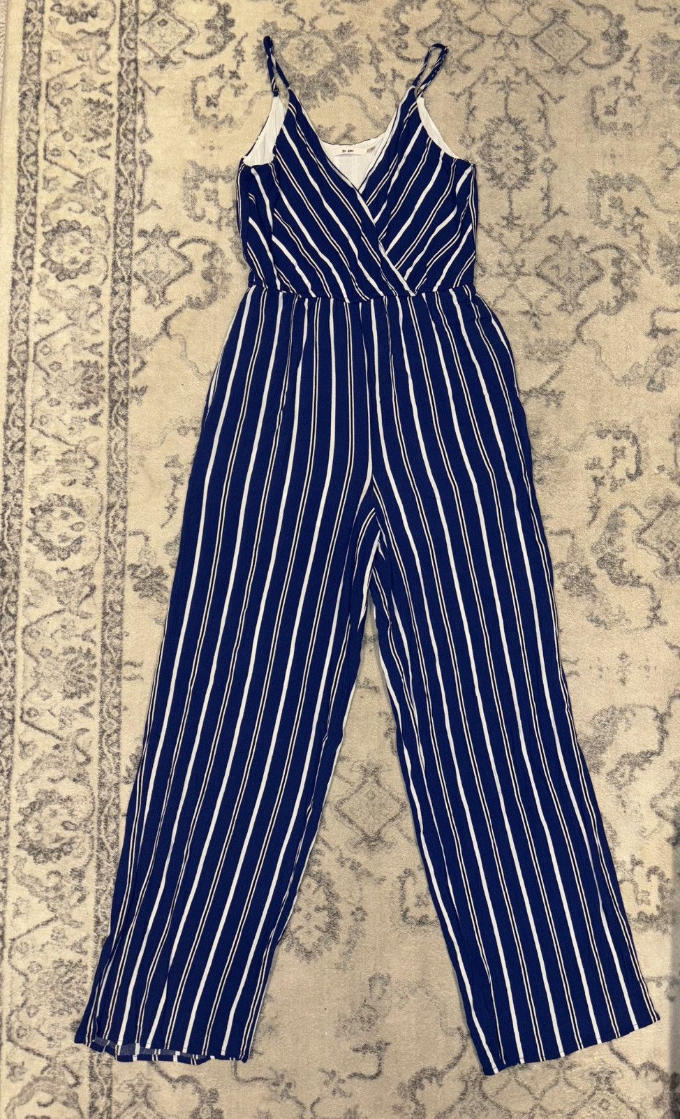 Other Mi Ami Jumpsuit Blue And White Striped Size Small Size 27" / US 4 / IT 40 - 1 Thumbnail