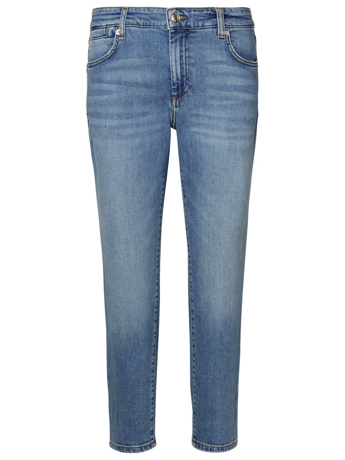 image of Sportmax Blue Cotton Jeans, Women's (Size 24)