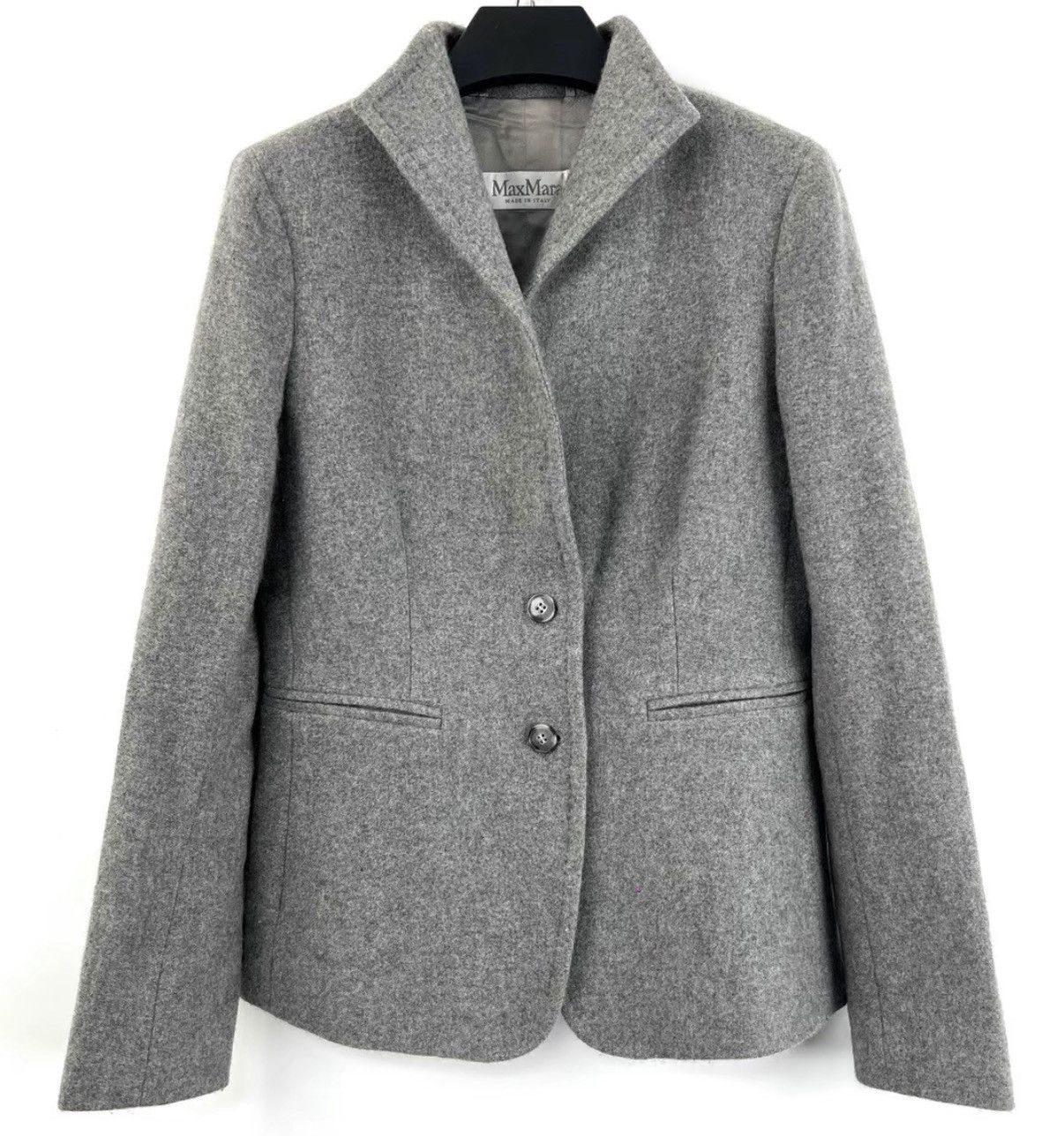 Max Mara Max Mara Grey Cashmere Blazer K12 Size M / US 6-8 / IT 42-44 - 1 Thumbnail