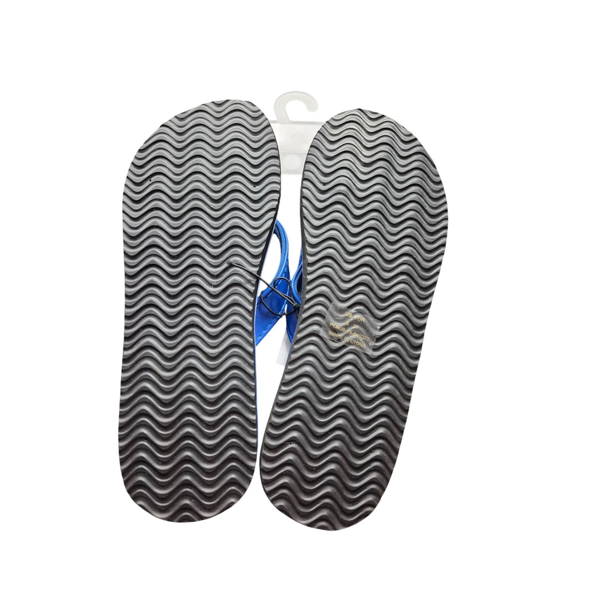 Other Norty Womens Blue Flip-Flops Size 6 Tropical Pattern Size US 6 / IT 36 - 3 Thumbnail