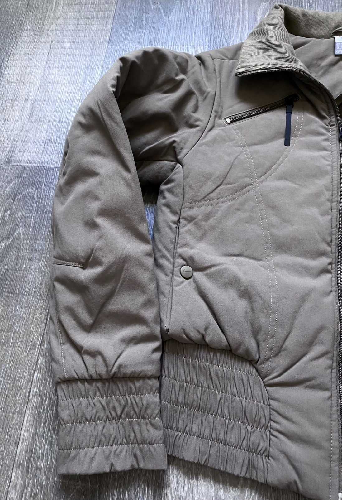 Nike Ws Y2K Vintage Nike Gray Light Zip Utility Jacket Streetwear Size M / US 6-8 / IT 42-44 - 11 Thumbnail