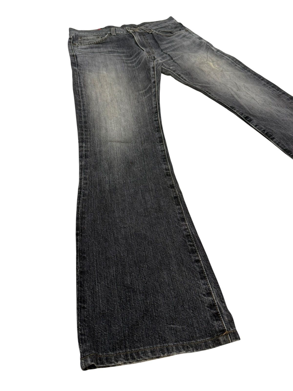 Edwin Flared Jeans Edwin 503 Japan Distressed Boot Cut Denim Size US 29 - 1 Thumbnail