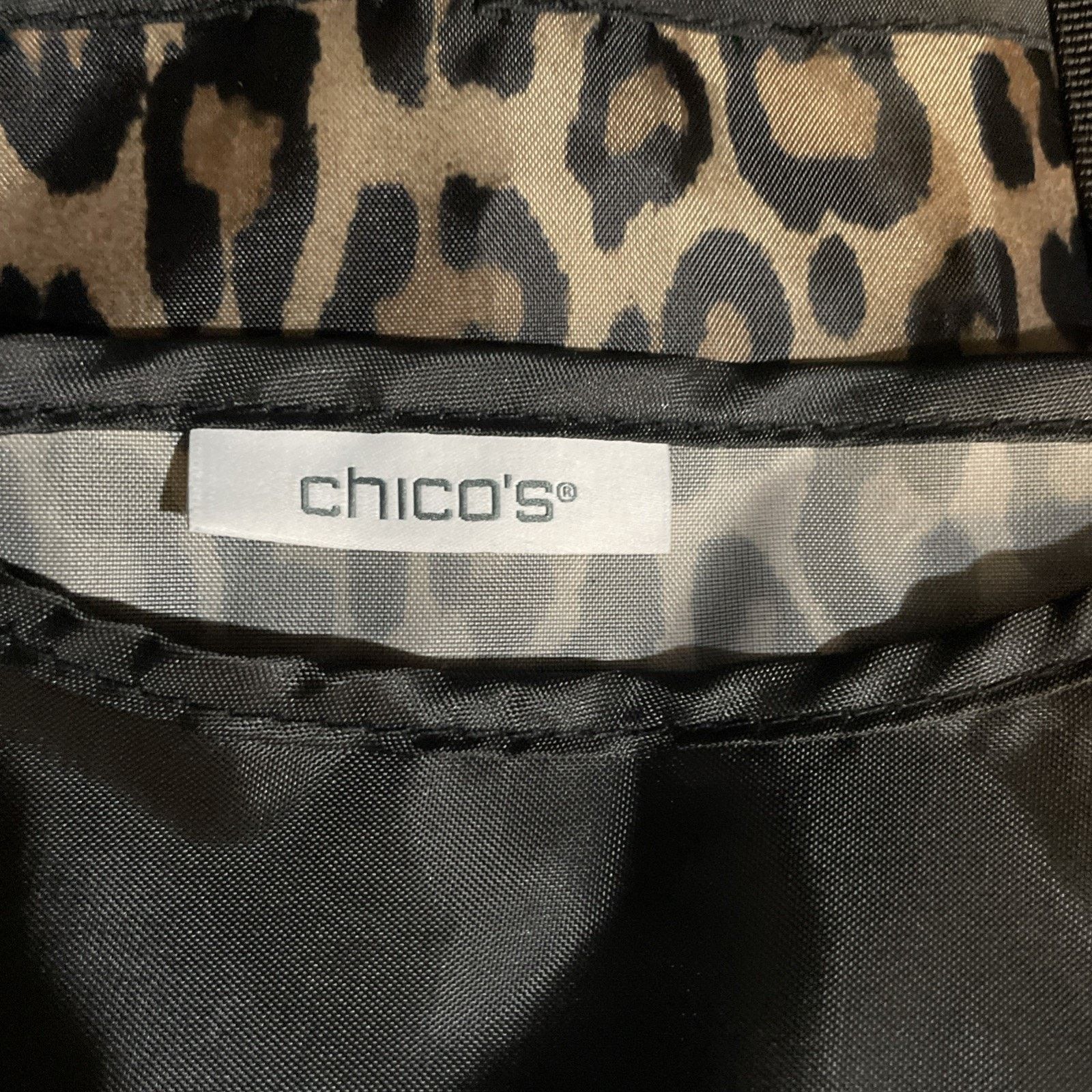 Chicos CHICO'S Travel Garment Bag Cheetah/Leopard Print Size ONE SIZE - 2 Thumbnail